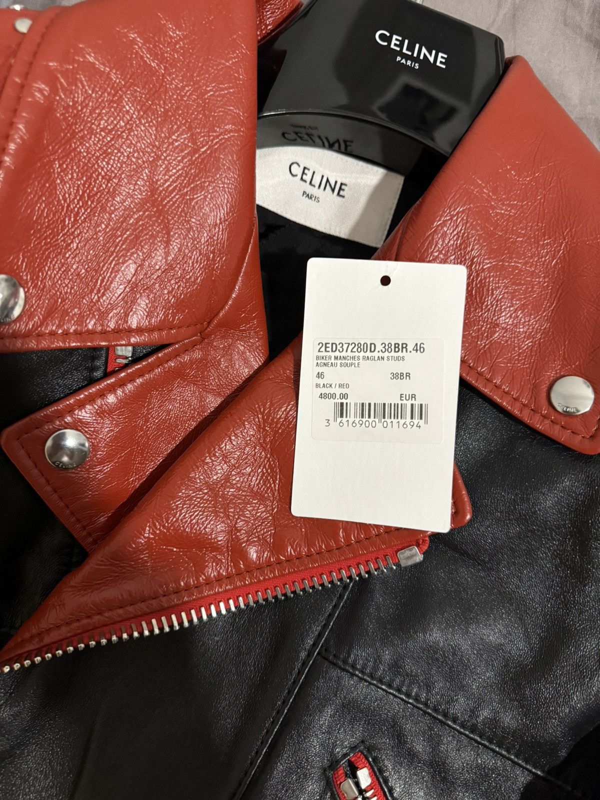 Celine × Hedi Slimane Celine FW23 Leather Jacket Size US S / EU 44-46 / 1 - 15 Thumbnail