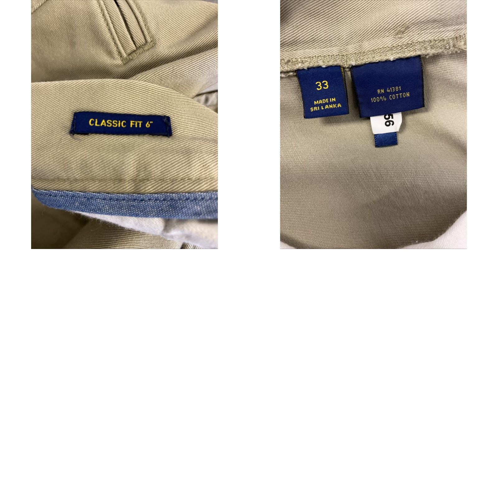 Ralph Lauren POLYRALPH LAUREN Chino Shorts 33 Khaki Regular Fit Men’s Size US XS / EU 42 / 0 - 8 Thumbnail