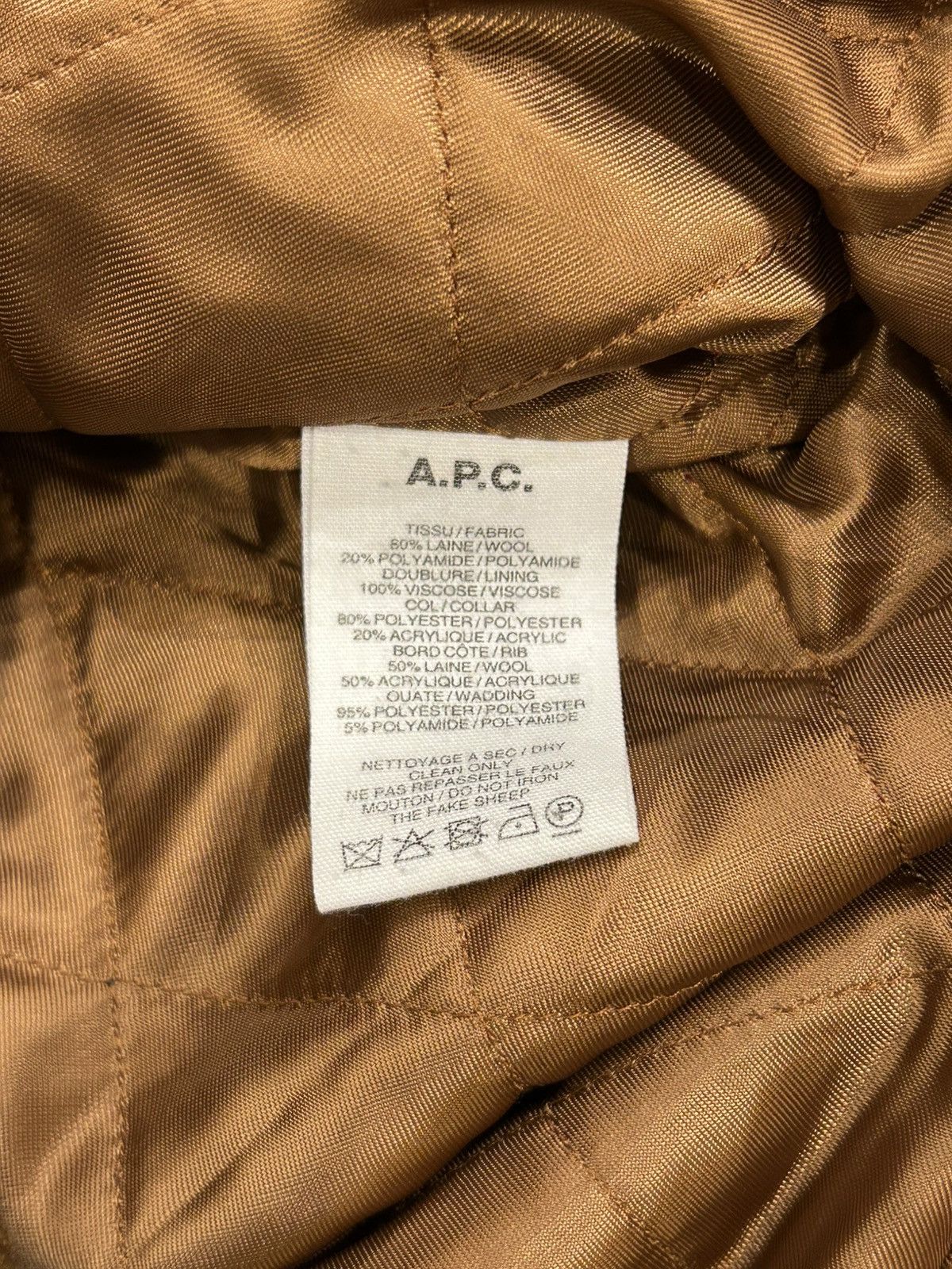 A.P.C. A.P.C. Faux Wool Shearling Jacket Size US XL / EU 56 / 4 - 4 Thumbnail
