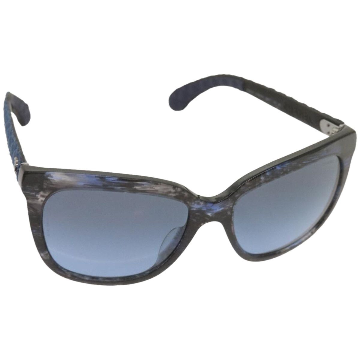 image of Chanel Sunglasses Plastic Blue Cc Auth 67511, Women's