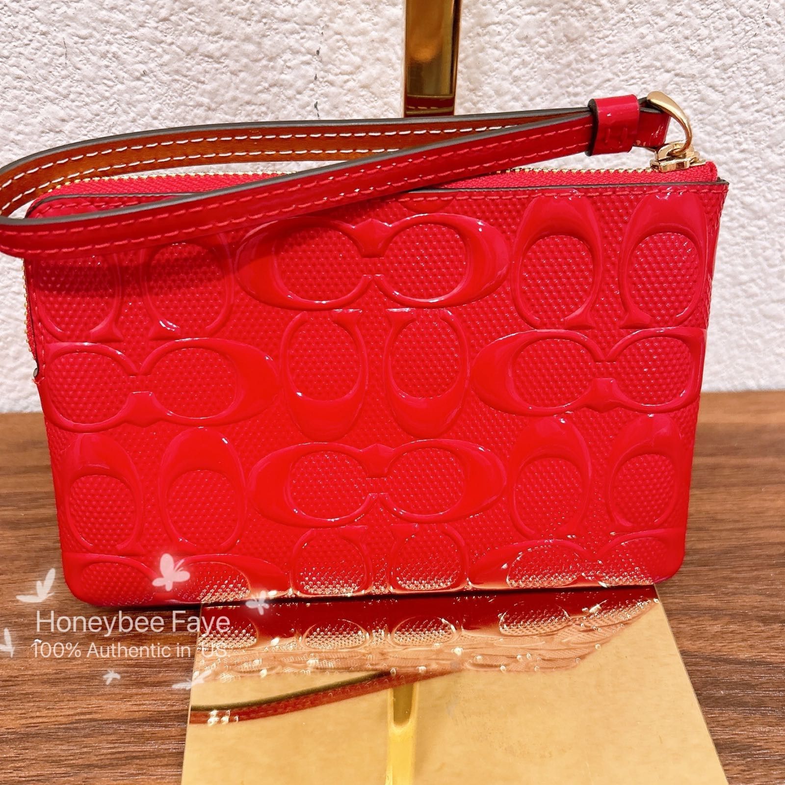 Coach Corner Zip In Signature Leather CV418 Size ONE SIZE - 3 Thumbnail