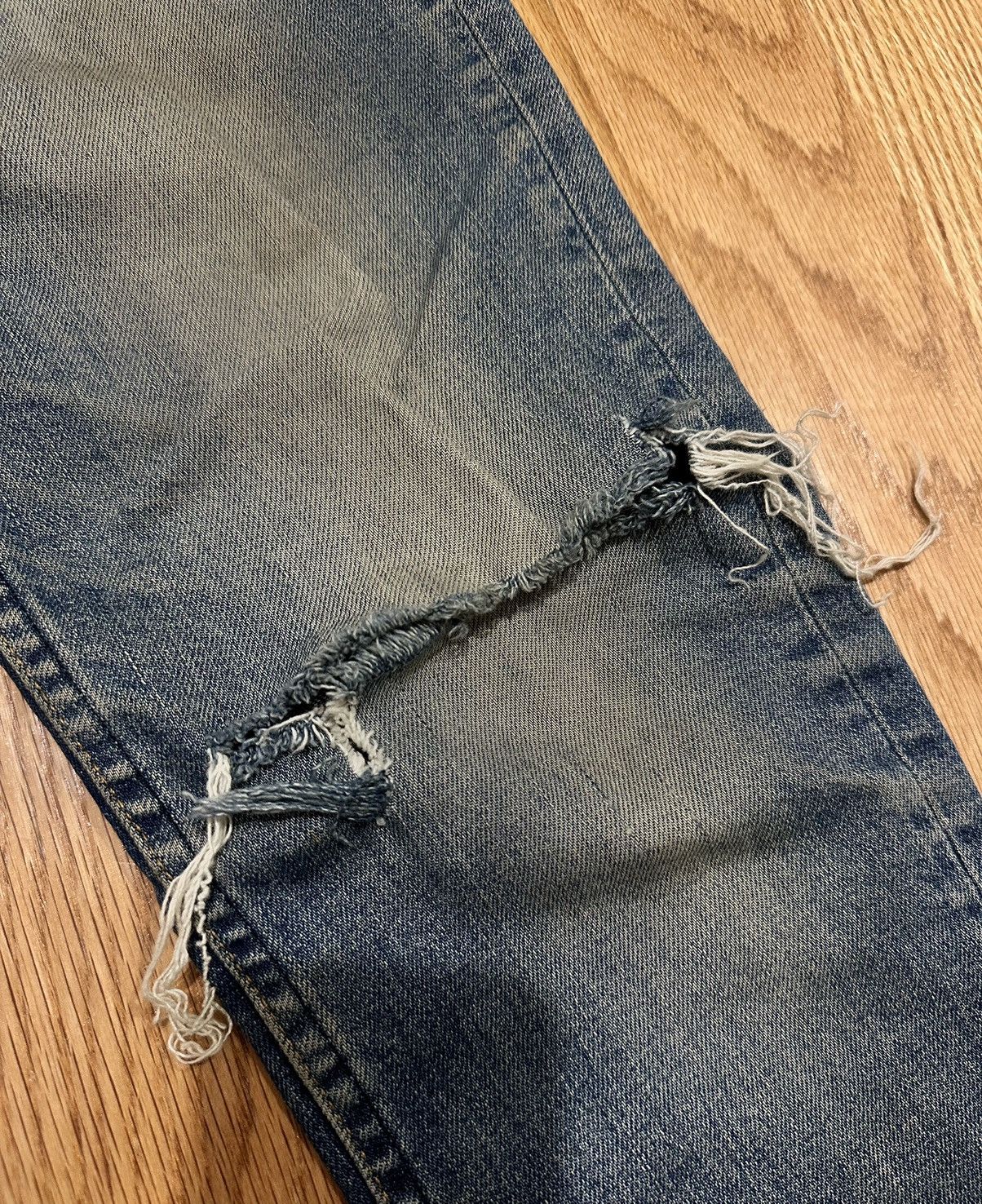 A.P.C. A.P.C Stonewash Denim Jeans Ripped Rockstar Raw Size US 29 - 6 Thumbnail