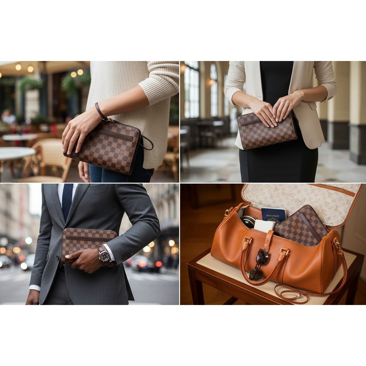 Louis Vuitton Louis Vuitton Damier Ebene Saint Louis Clutch Wristlet LV Size ONE SIZE - 2 Thumbnail