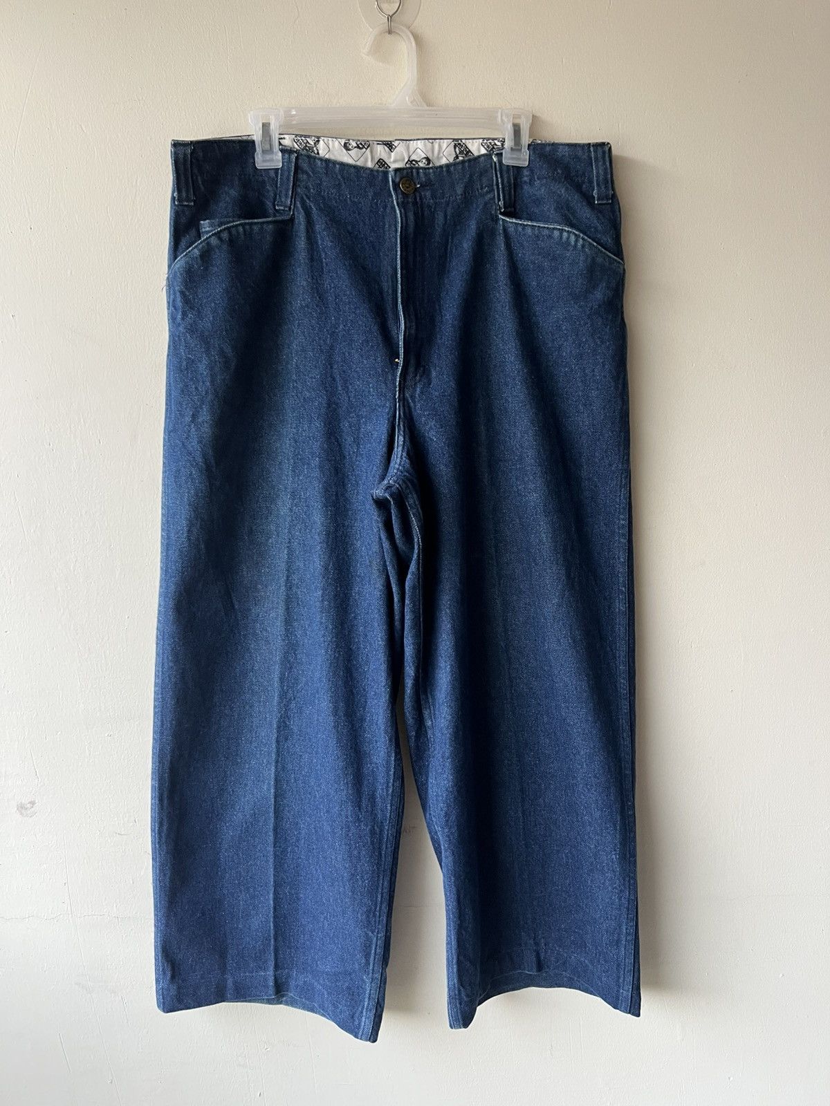 Ben Davis Vintage 90s Ben Davis Heavy Denim Gorilla Cut Baggy Jeans Size US 35 - 18 Thumbnail