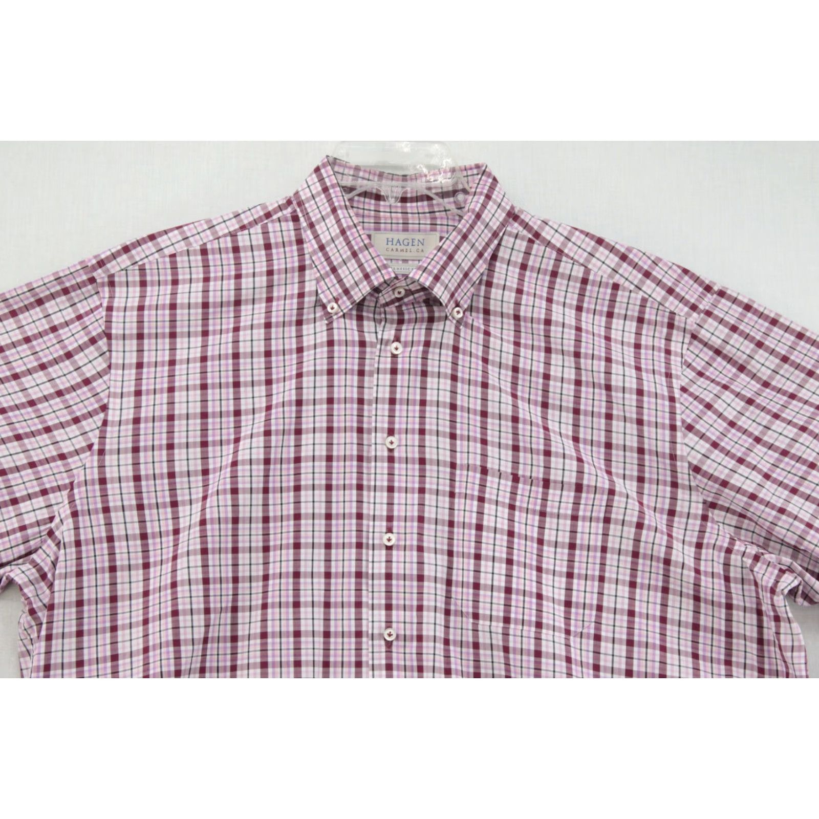 Vintage Hagen Carmel Dress Shirt Men's XXL Classic Fit Plaid Button Down Office Casual Shirt Size US XXL / EU 58 / 5 - 3 Thumbnail