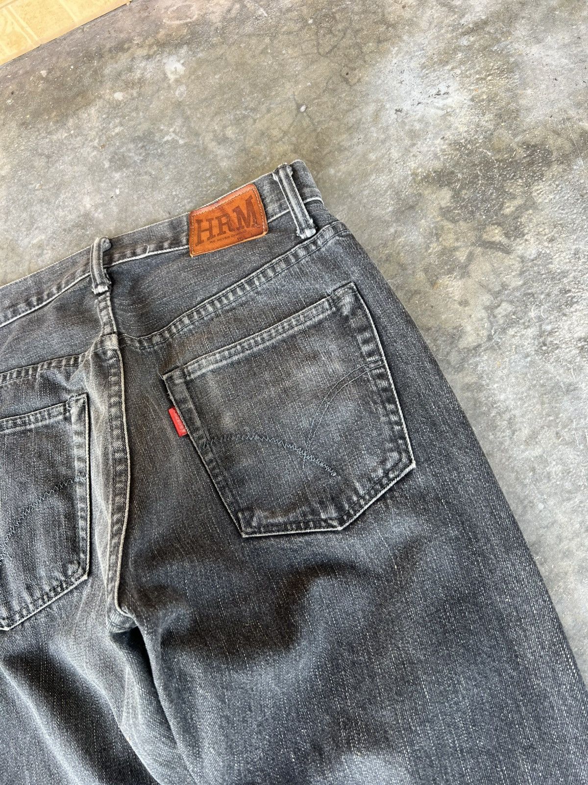HRMTG × Japanese Brand × Jean HRM DISTRESS PATCHES SELVEDGE JEANS Size US 30 / EU 46 - 17 Thumbnail