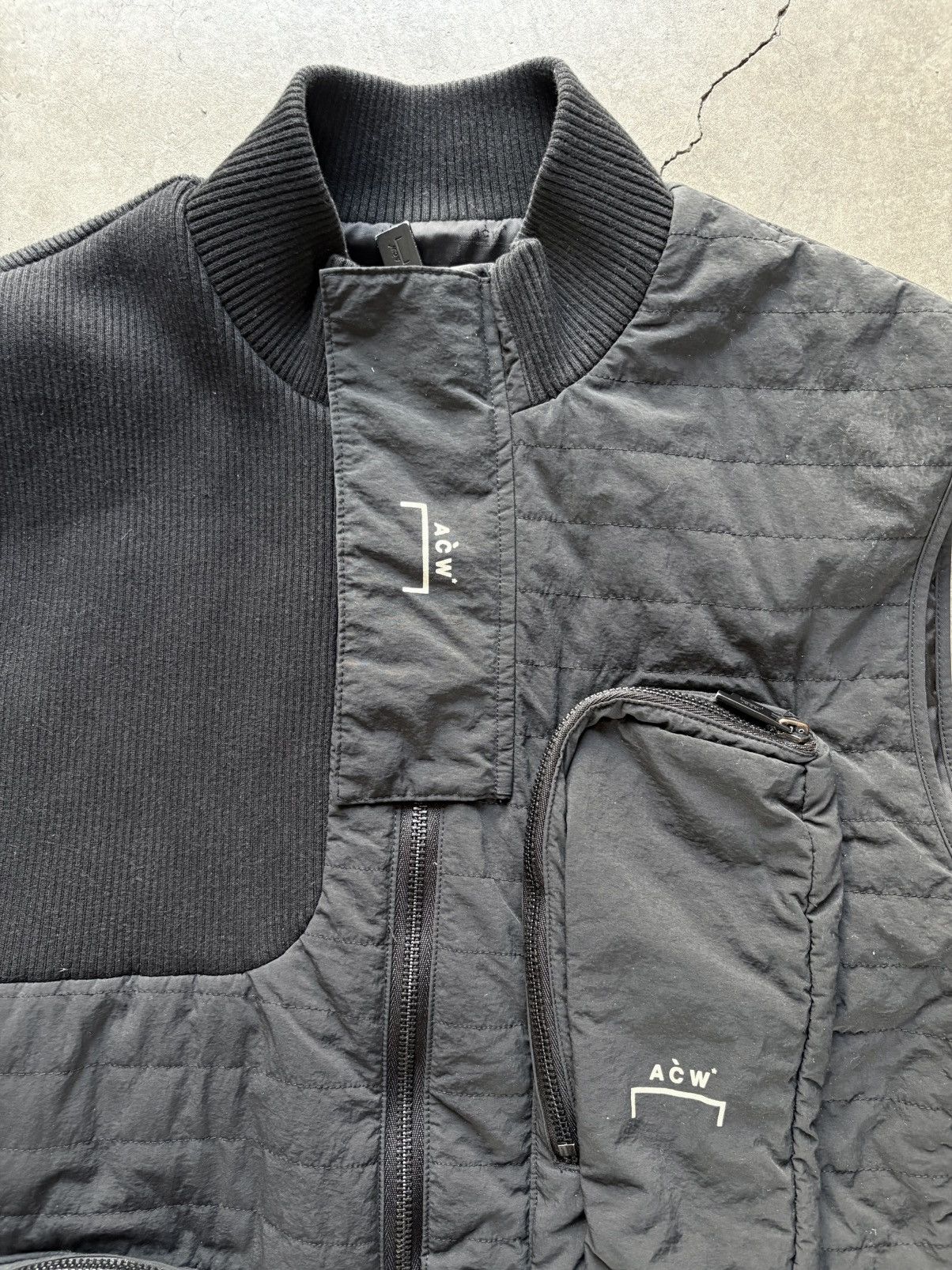 A-COLD-WALL* ACW Asymmetric 3D Padded Pocket Puffer Rib Gilet, Size L Size US L / EU 52-54 / 3 - 5 Thumbnail