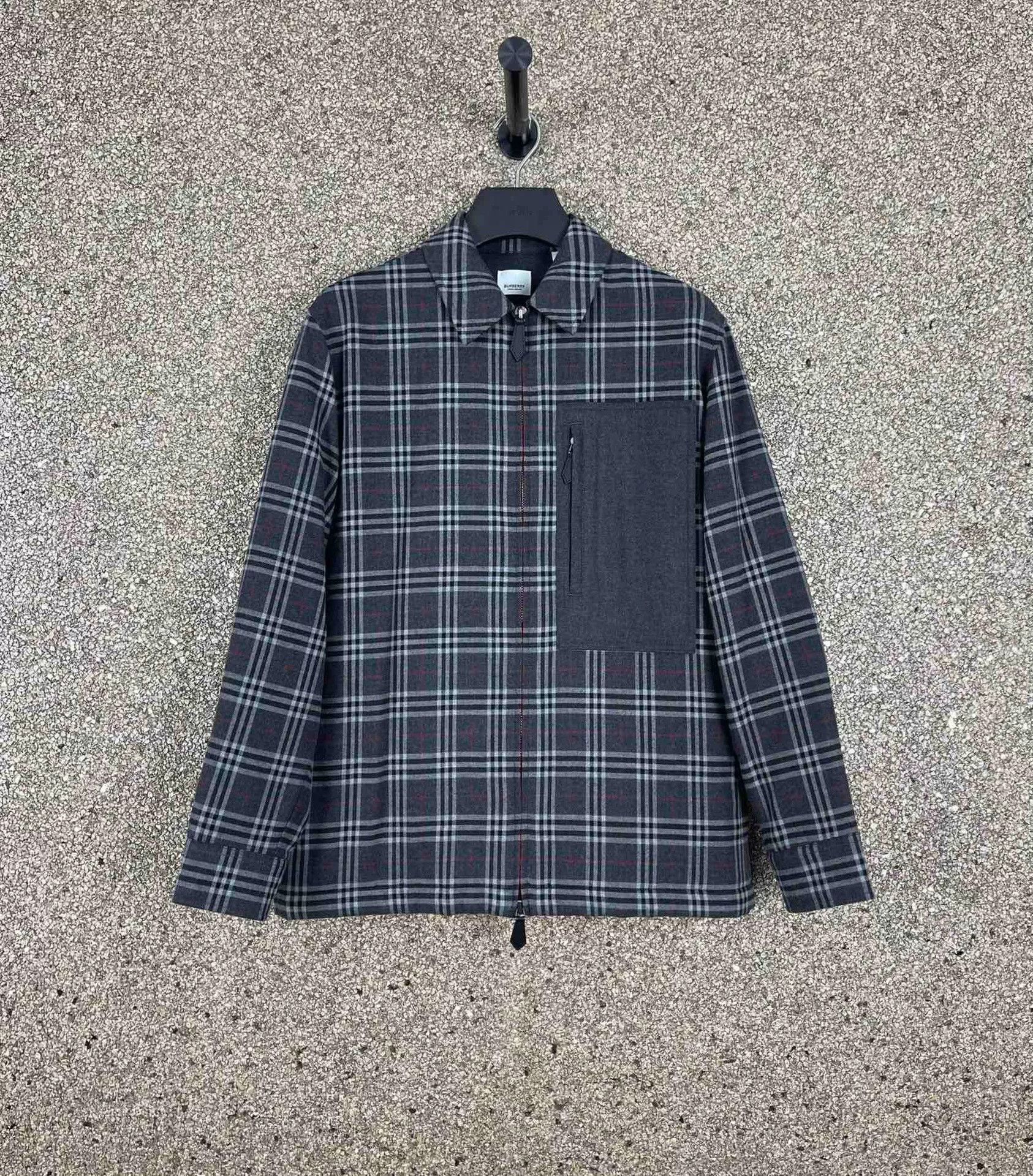 Burberry Burberry Men's Cotton Check Coat Size US XXS / EU 40 - 1 Thumbnail