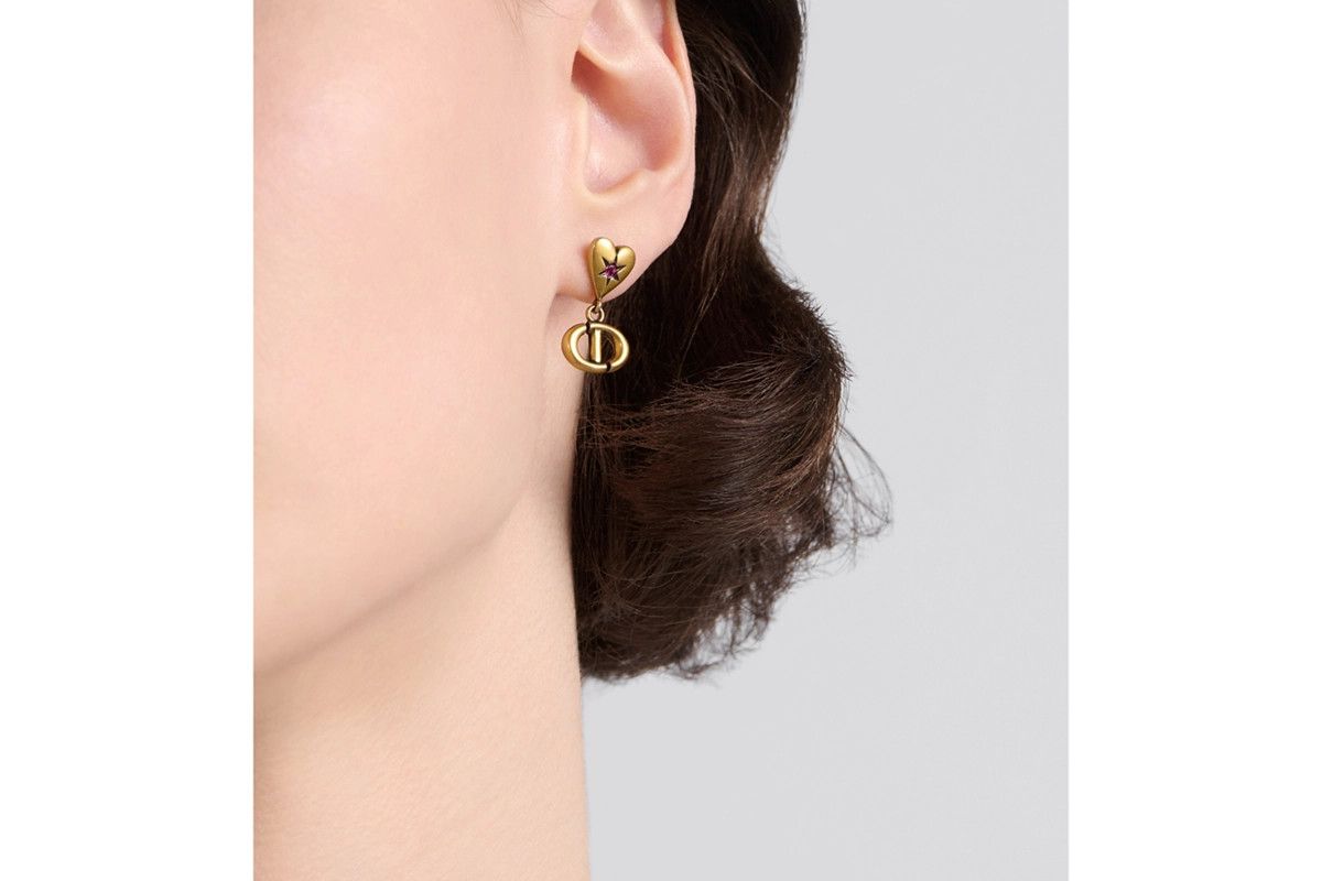 Dior o1bcso1str0126 Size:OS/Lucky Charms Earrings in Golden/White Size ONE SIZE - 6 Thumbnail