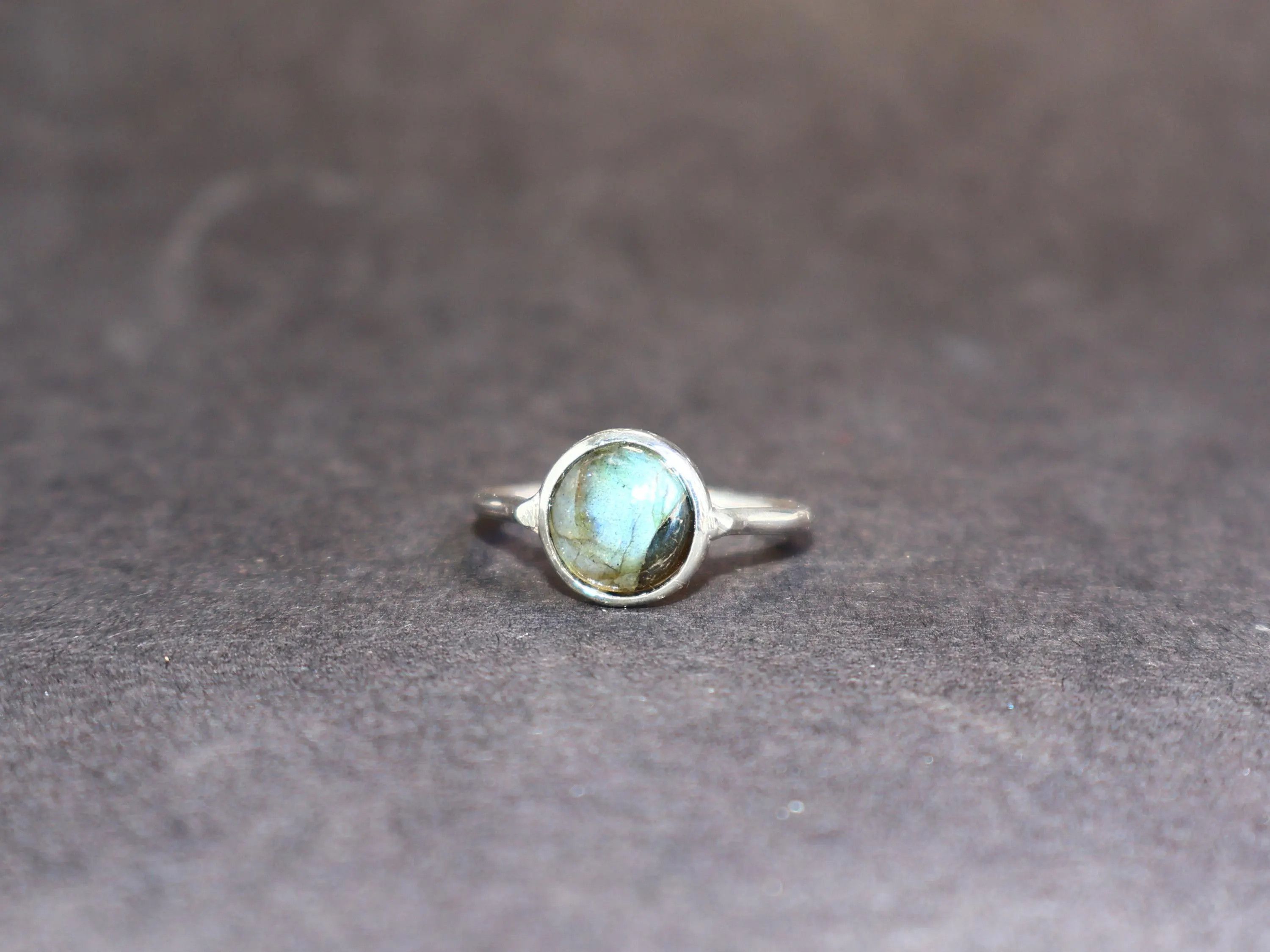 Handmade Labradorite ring, Handmade Sterling Silver Ring Gift For Her Size ONE SIZE - 3 Thumbnail
