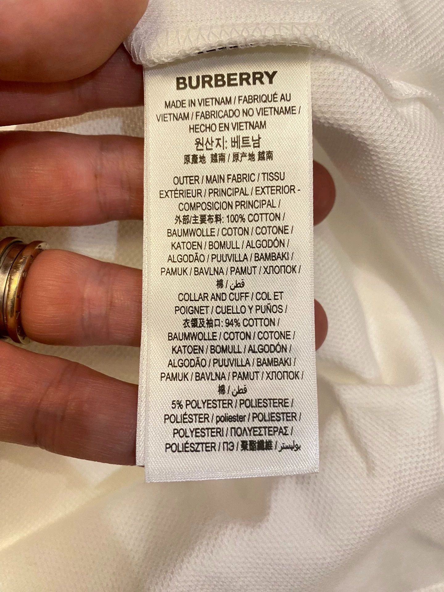 Burberry Burberry TB Placket Short Sleeve Polo Shirt XL Size US XL / EU 56 / 4 - 8 Thumbnail