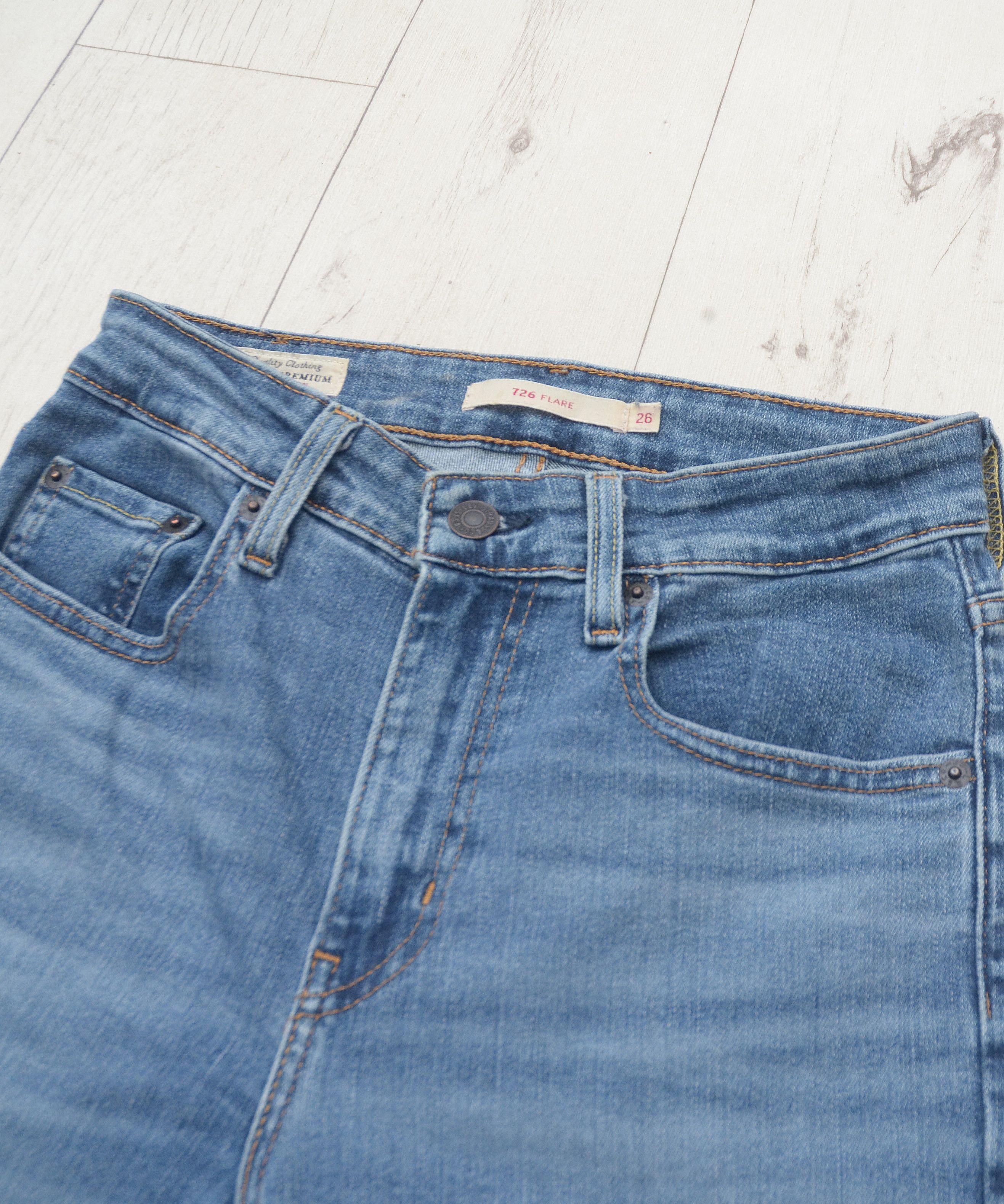 Levi's Vintage Levi's 726 Flare W29 L32 Jeans Pants Boot Cut Y2K Size 29" - 5 Thumbnail