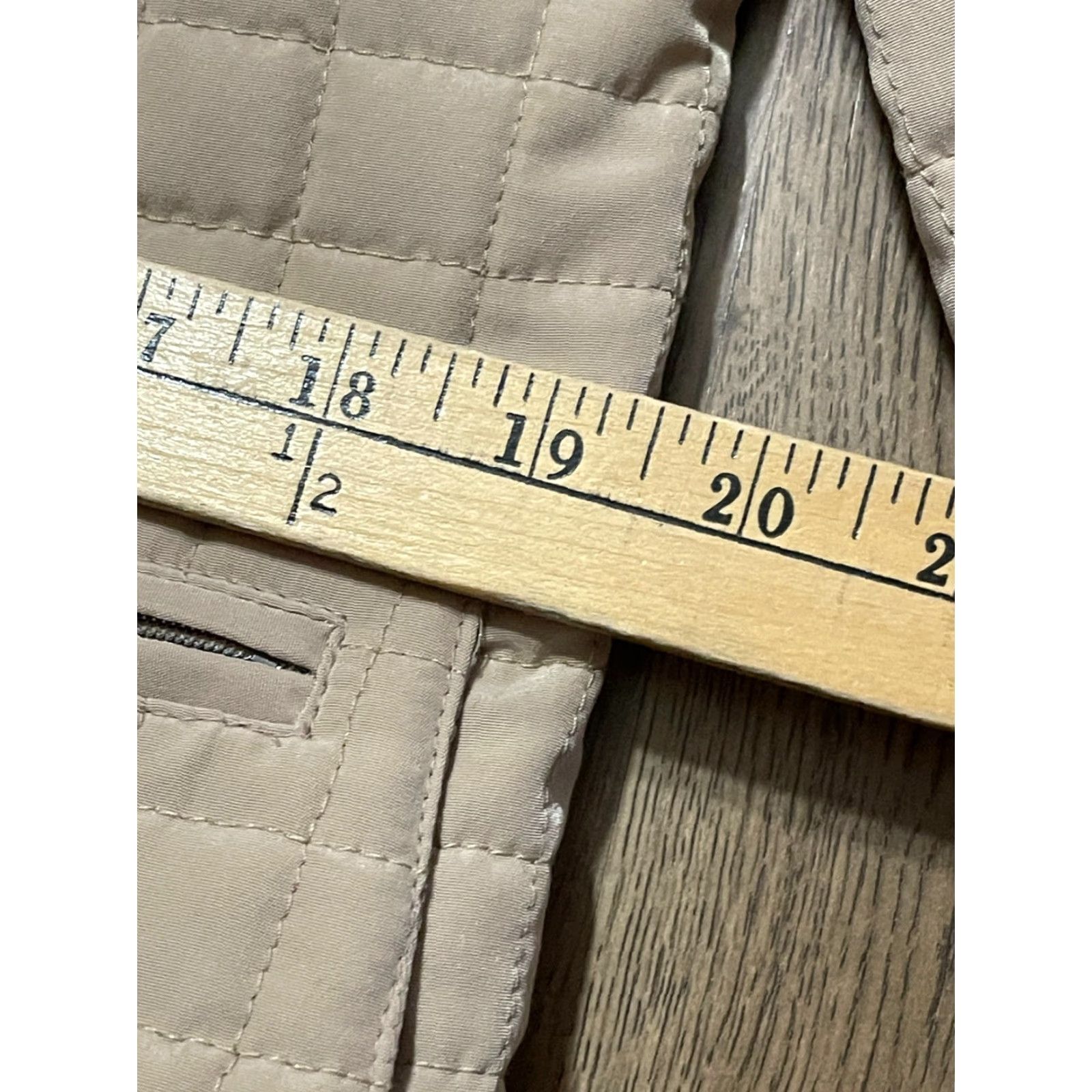 George George Jacket Women's Size Large 12/14 Tan Full Zip Zip Pockets Size L / US 10 / IT 46 - 7 Thumbnail