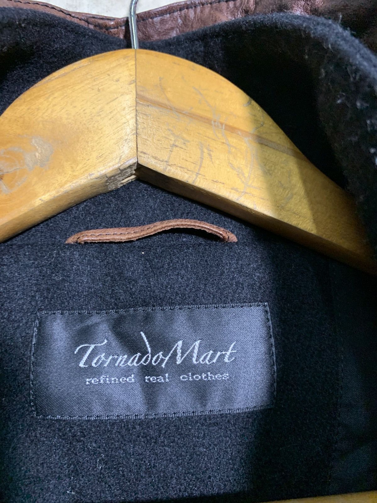 Tornado Mart 🔥TORNADO MART JAPAN WOOL/LEATHER JACKETS DETACHED HOODIE Size US M / EU 48-50 / 2 - 9 Thumbnail