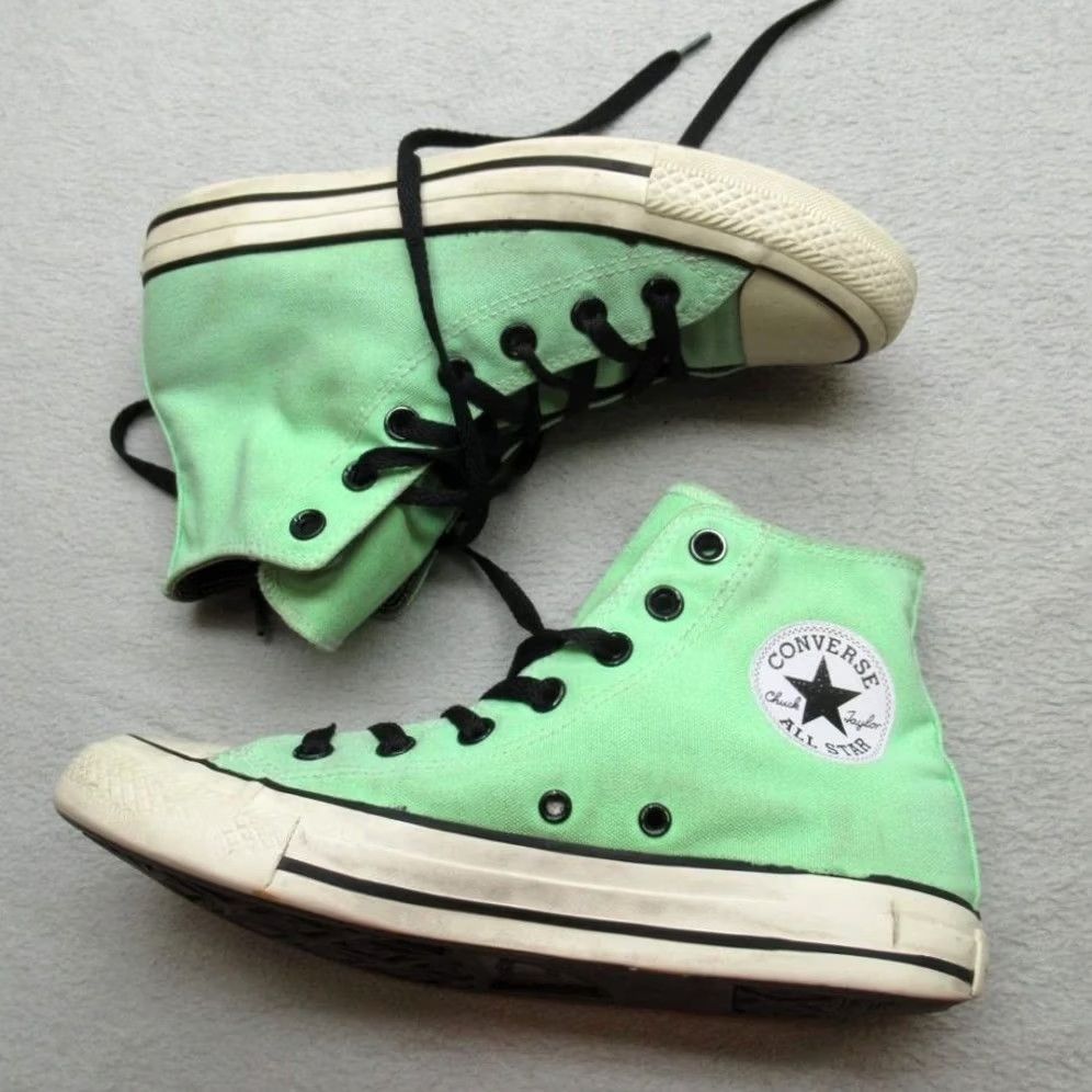 Converse Converse Chuck Taylor Mens 8.5 Womens 10 Green All Star High Top Sneaker Read Size M / US 6-8 / IT 42-44 - 6 Thumbnail