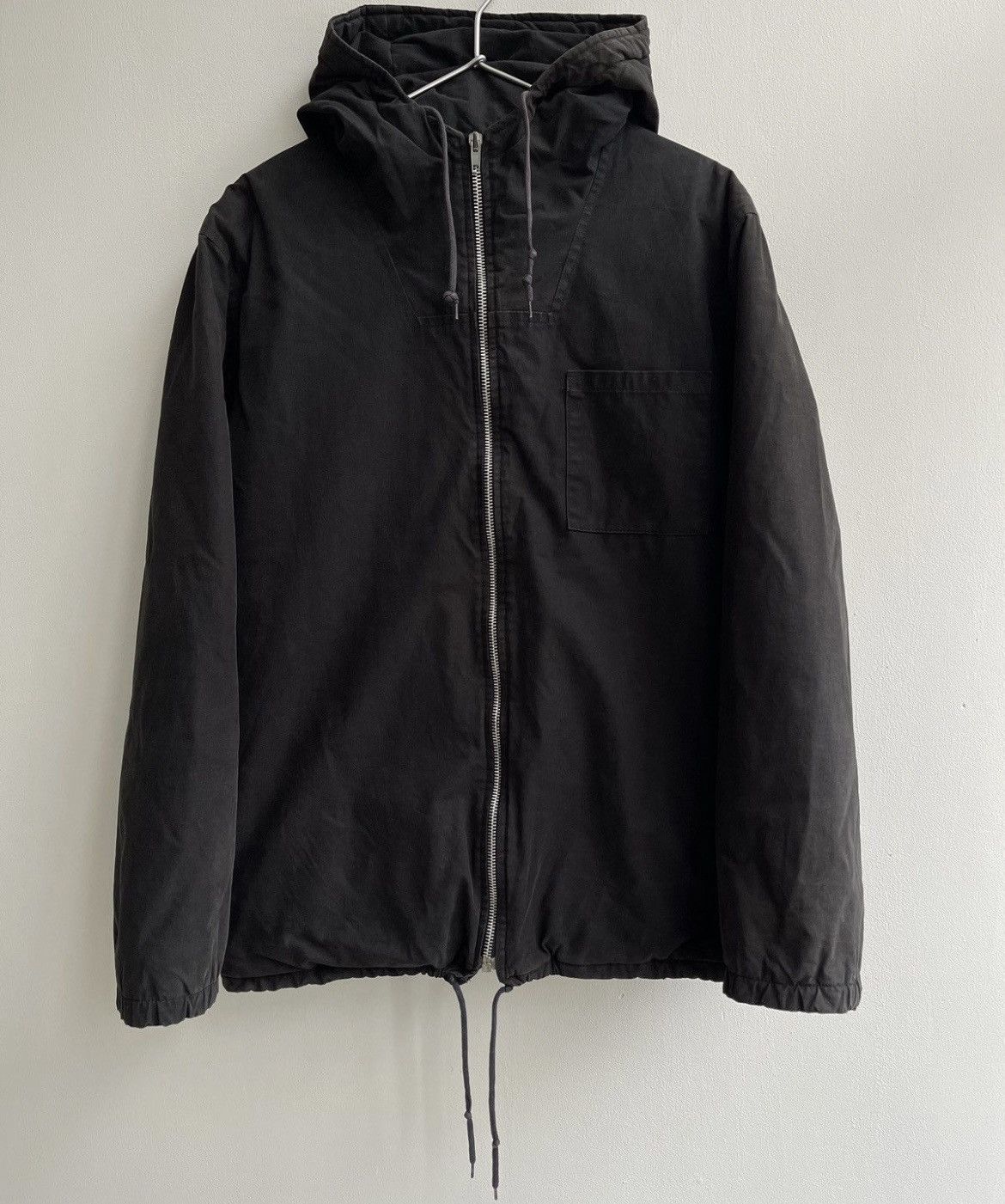 image of Helmut Lang Aw99 Vintage Cotton Parka Padded in Black, Men's (Size Small)