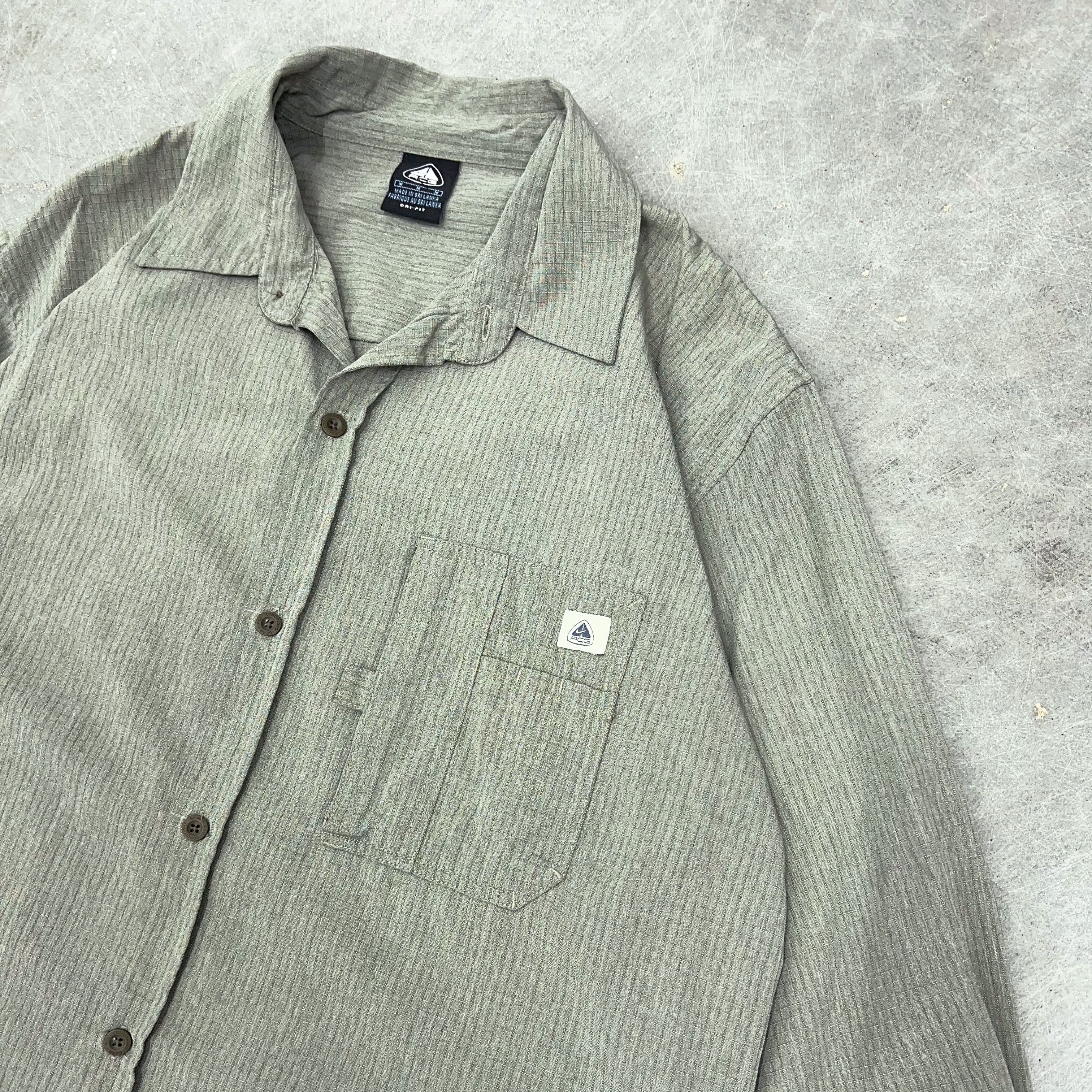 Nike × Nike ACG × Vintage Nike ACG Ripstop Button Up Utility Shirt Size US M / EU 48-50 / 2 - 2 Thumbnail