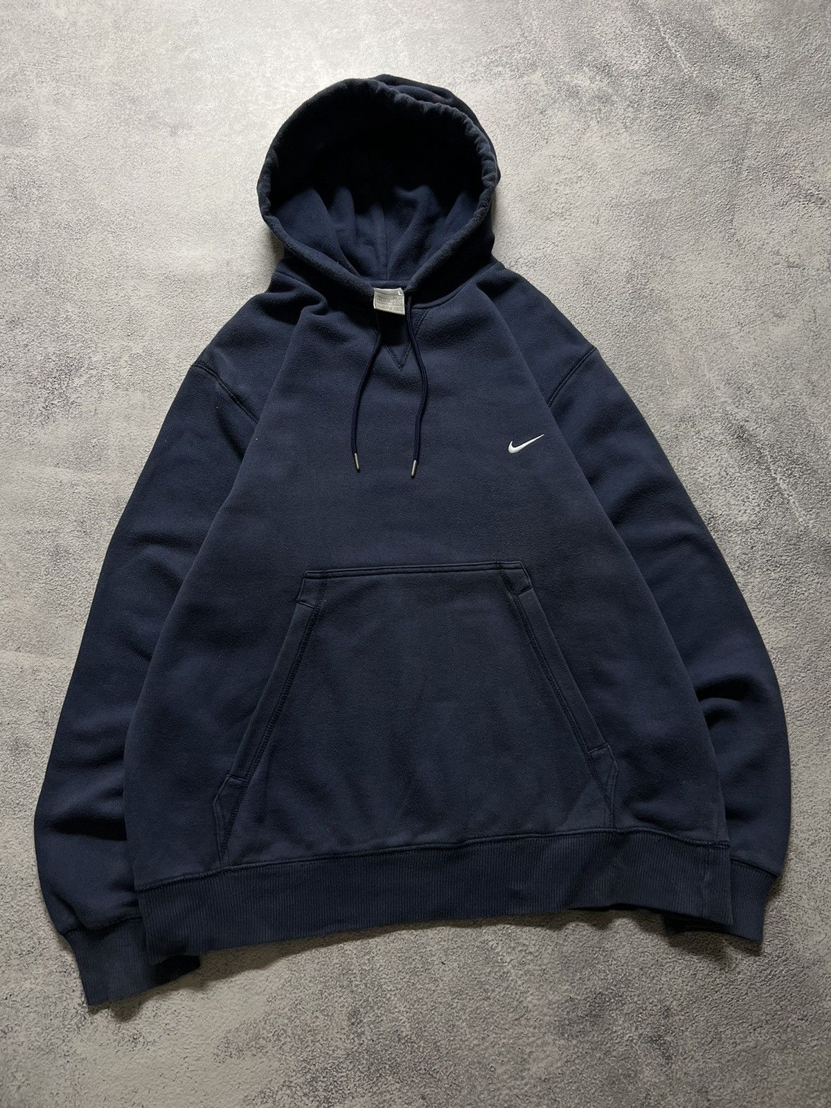 Nike × Vintage Vintage Y2k Nike 💙 Mini Swoosh Hoodie 00’s Size US L / EU 52-54 / 3 - 4 Thumbnail