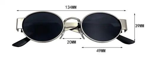 Designer Vintage round frame sunglasses Size ONE SIZE - 4 Thumbnail
