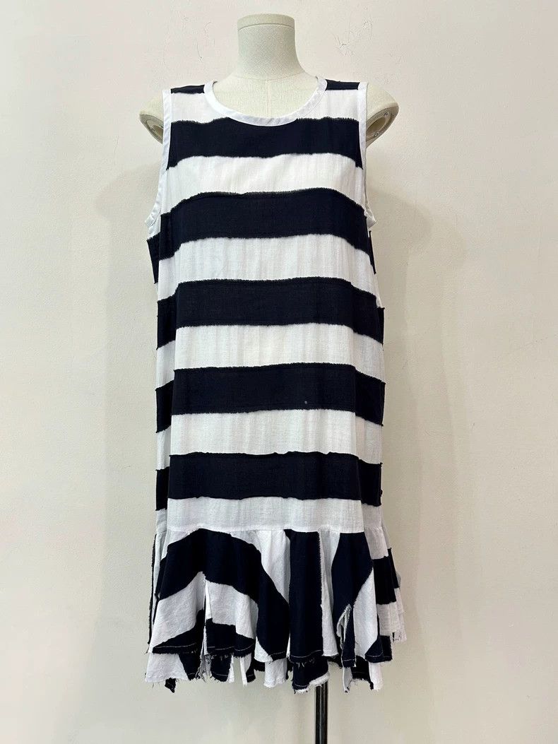 Junya Watanabe Junya Watanabe Striped Sleeveless Dress Size S / US 4 / IT 40 - 1 Thumbnail