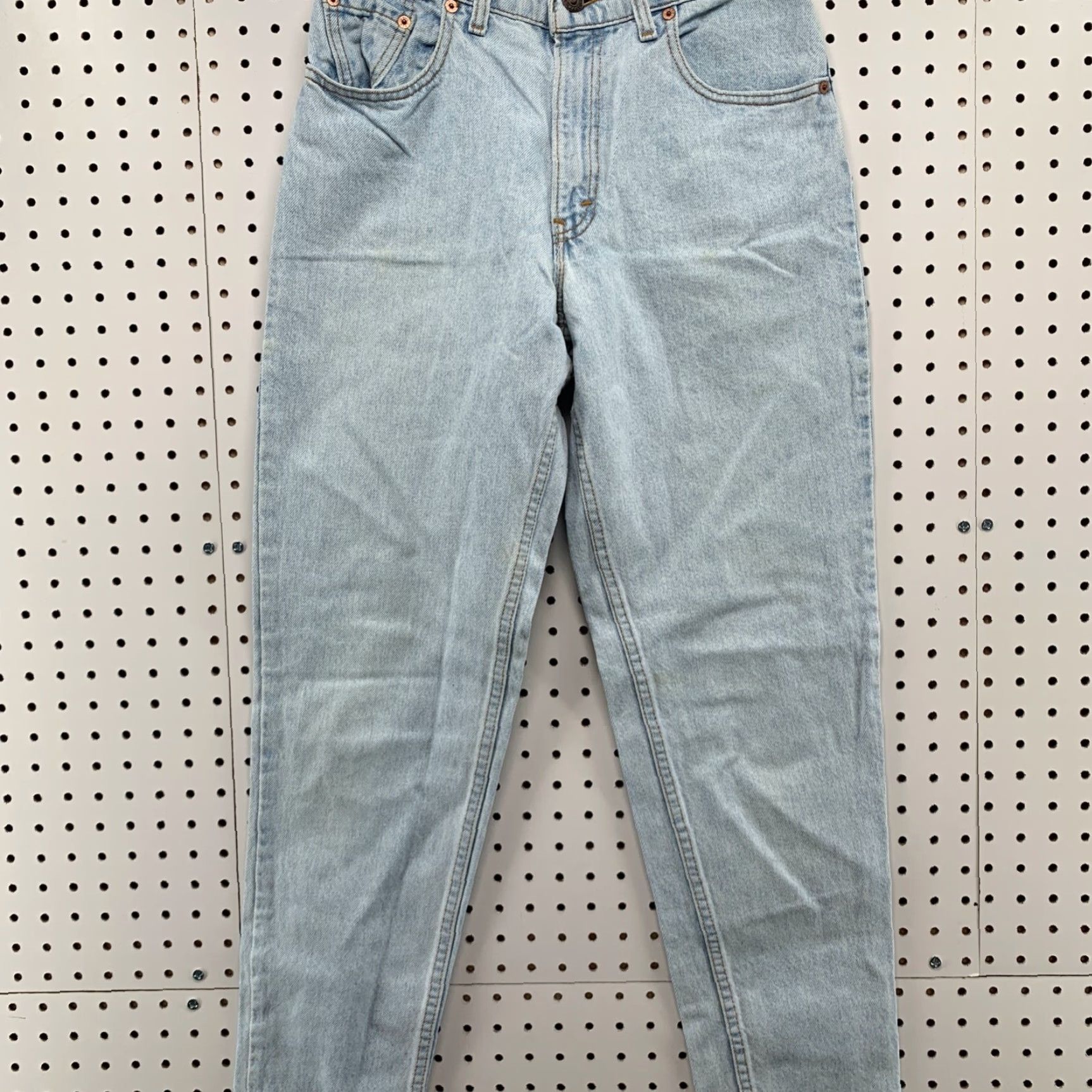 Levi's VTG Levi's USA Jeans Tapered Mom Denim 28x29 Women 9 Light Blue 17550-0233 USA 90s Mens Womens Boys Girls Size 30" / US 8 / IT 44 - 5 Thumbnail