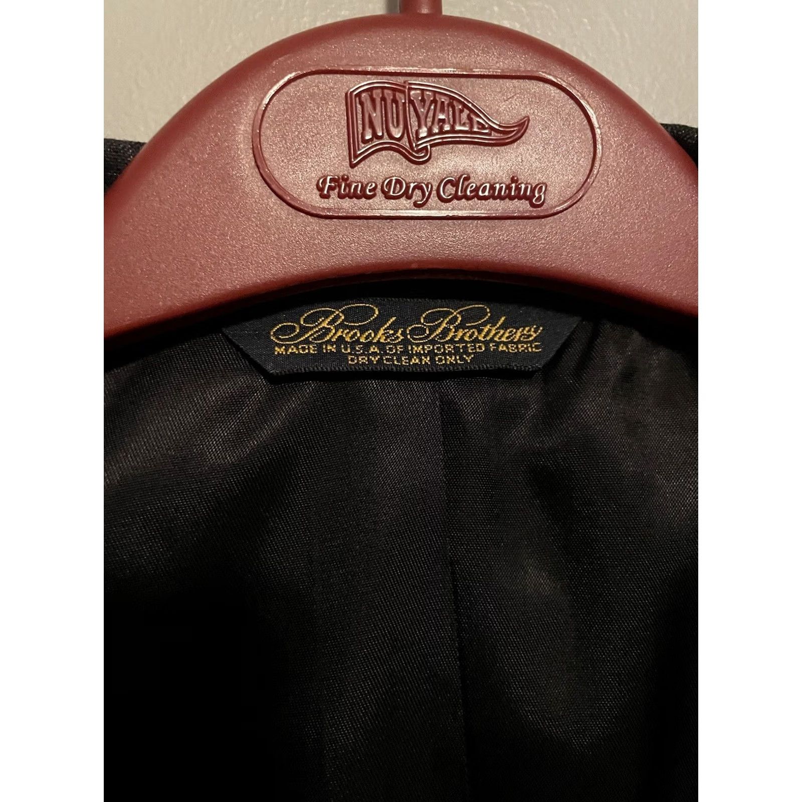 Brooks Brothers VINTAGE Brooks Brothers Blazer Black Pinstripe Single-Breasted 2-Button Notch Lapel Wool Size 48 Long Mens US-made Size 48R - 2 Thumbnail