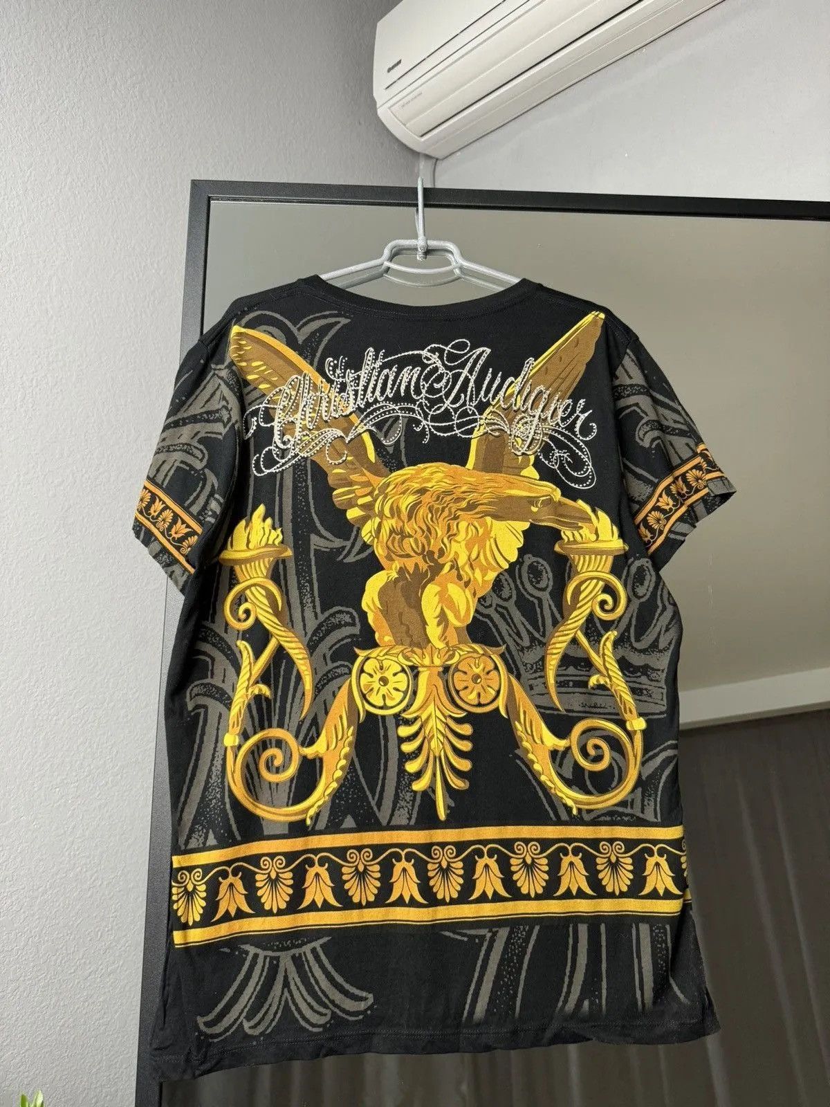 Ed Hardy × Vintage Vintage Ed Hardy by Christian Audigier tee polo avangarde Size US L / EU 52-54 / 3 - 2 Thumbnail