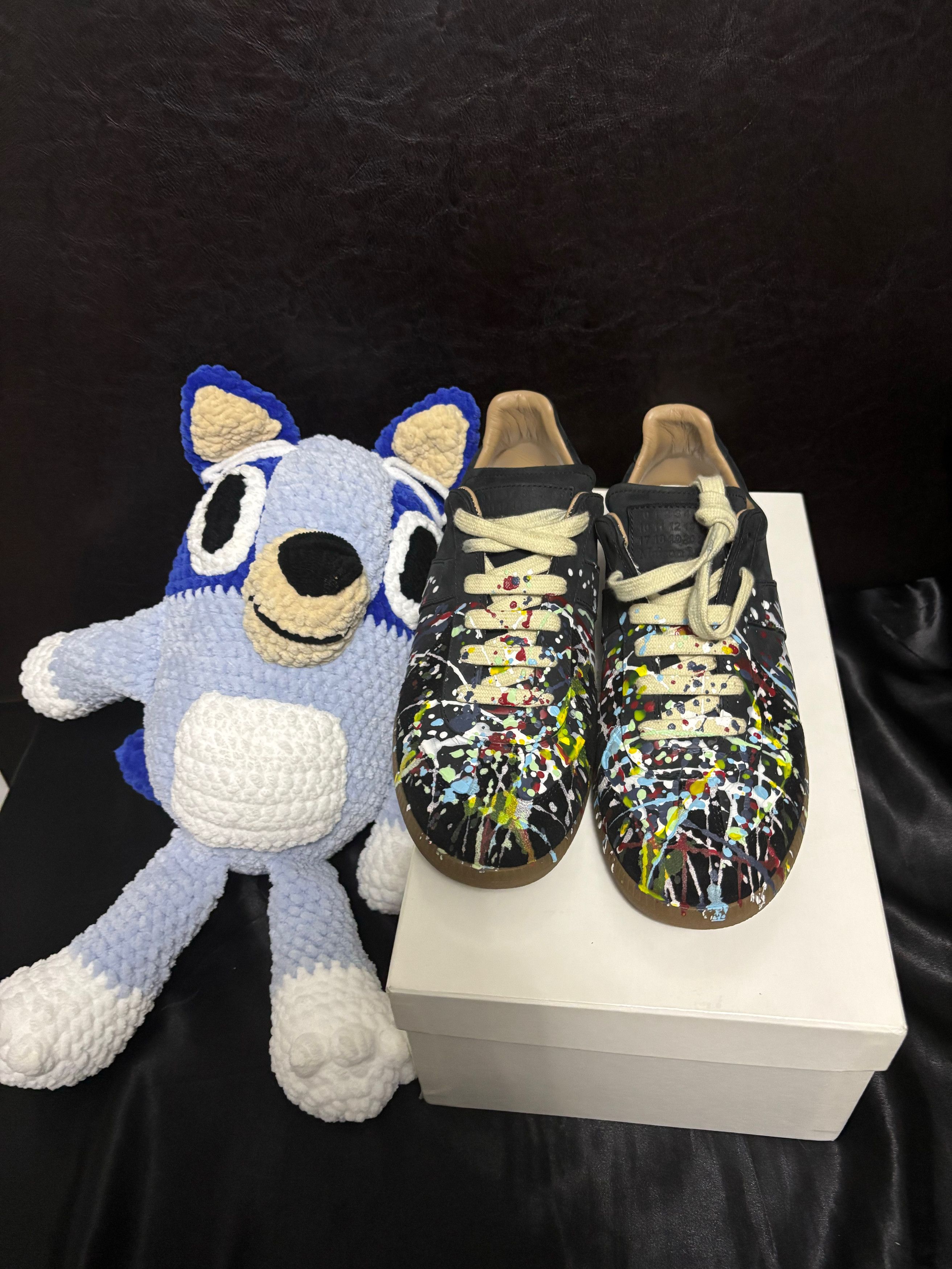 Maison Margiela MAISON MARGIELA TABI CANVAS PAINT SPLATTER