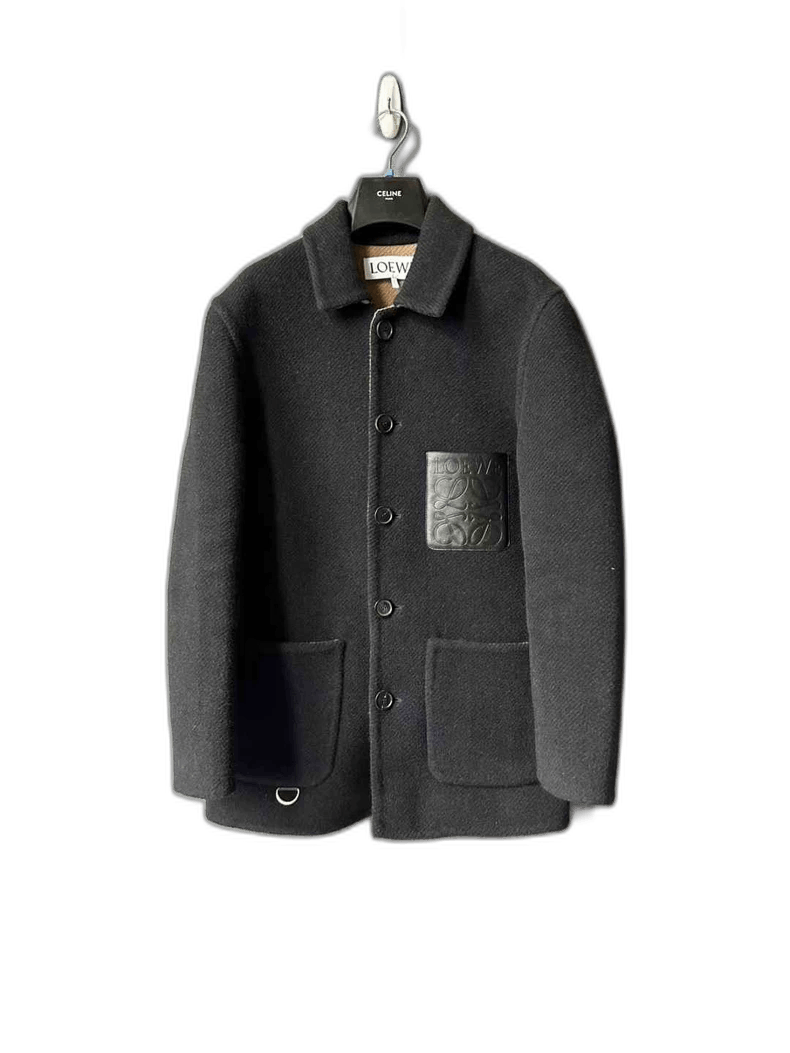 Loewe LOEWE Wool Leather Label Jacket Size US L / EU 52-54 / 3 - 1 Thumbnail