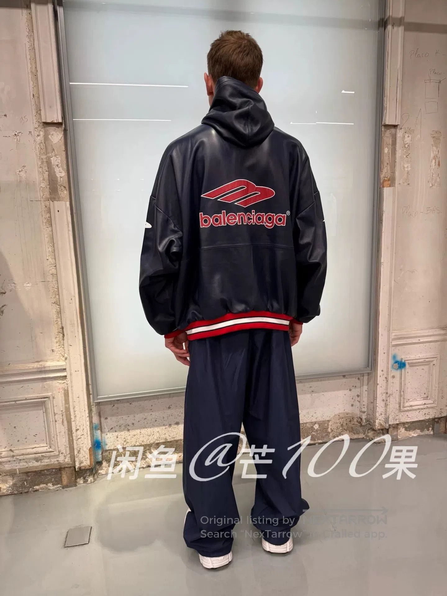 Balenciaga Balenciaga 26 Football Series Hooded Lambskin Jacket. Size US M / EU 48-50 / 2 - 8 Thumbnail