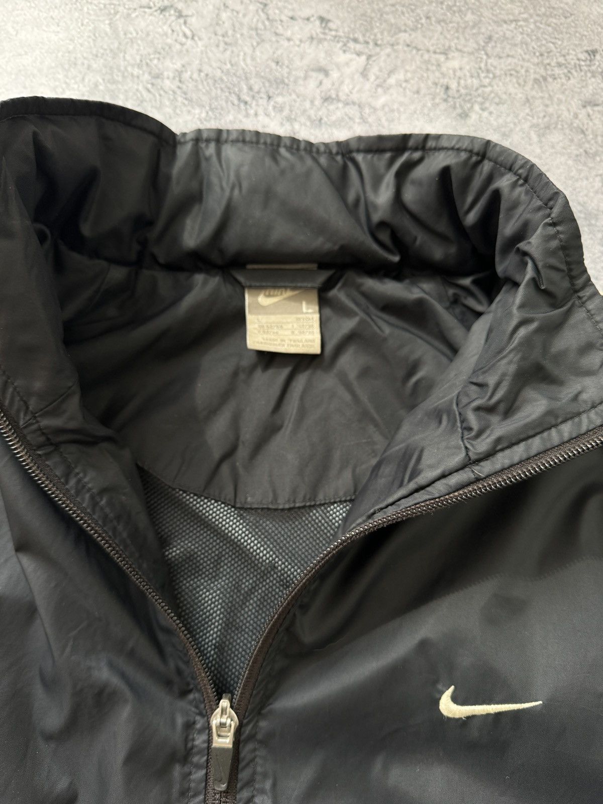 Nike × Vintage Vintage Nike Black Track Jacket size L Size US L / EU 52-54 / 3 - 5 Thumbnail