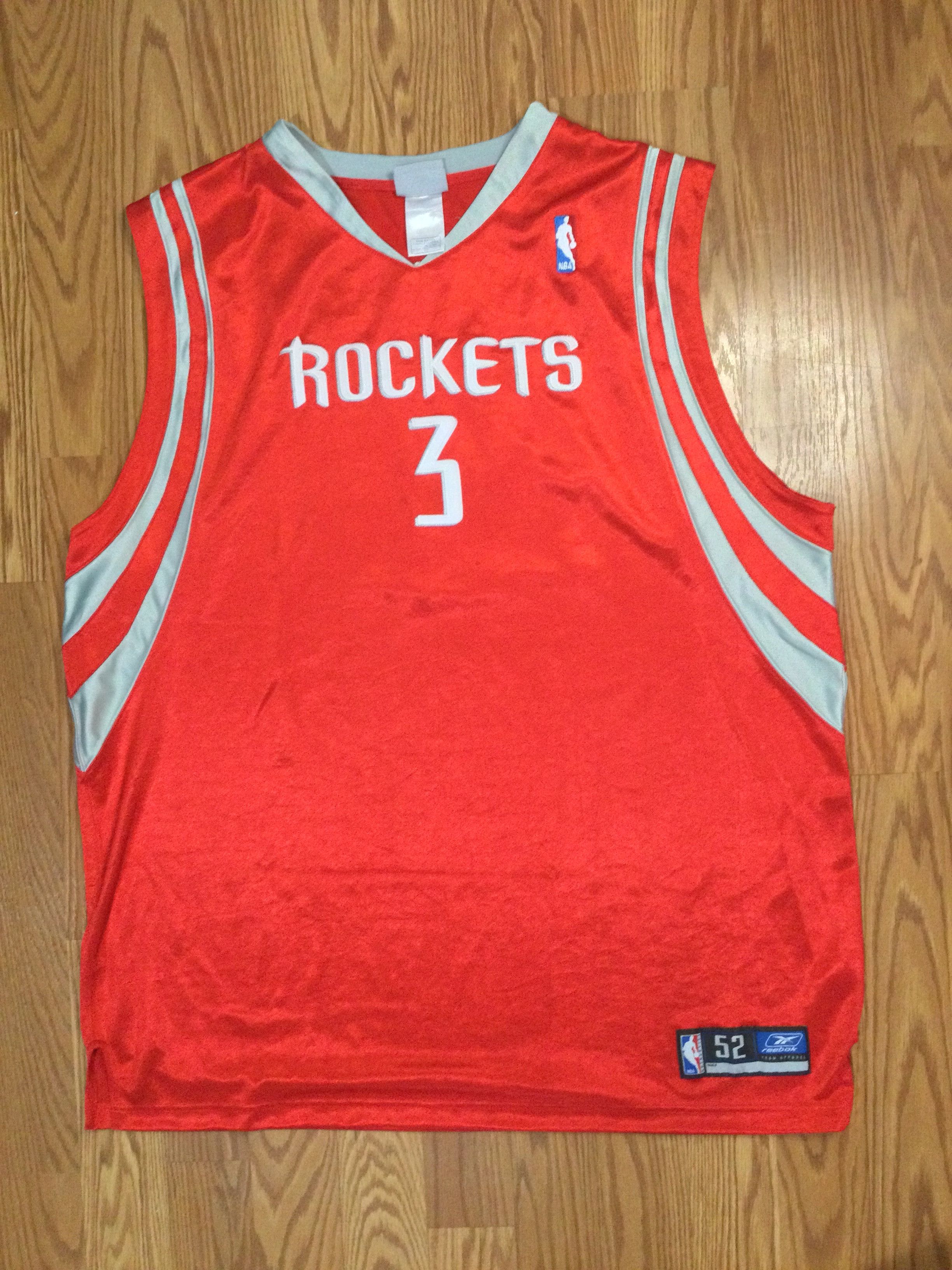 Reebok Authentic Houston Rockets Steve Francis Reebok NBA Jersey Size US XXL / EU 58 / 5 - 1 Thumbnail