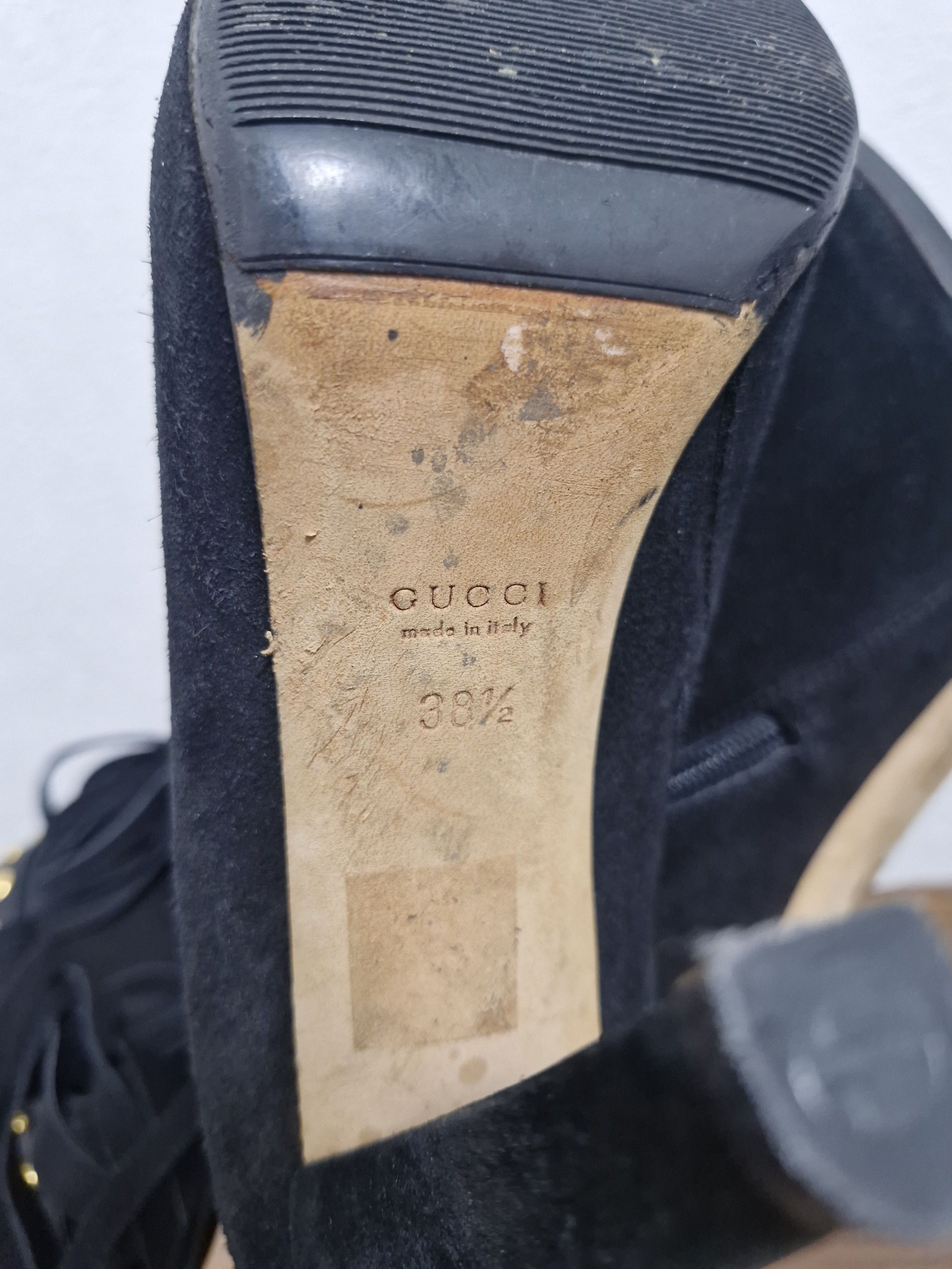 Gucci GUCCI FW08 Hysteria Baboushka Suede Fringe Boots Size US 8.5 / IT 38.5 - 14 Thumbnail