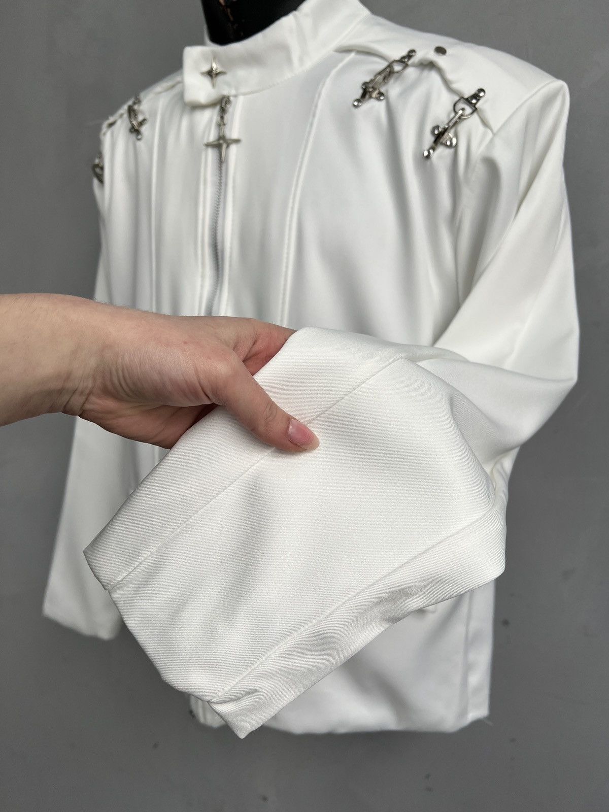 Japanese Brand Junya watanabe style white tactical jacket y2k Size US M / EU 48-50 / 2 - 5 Thumbnail