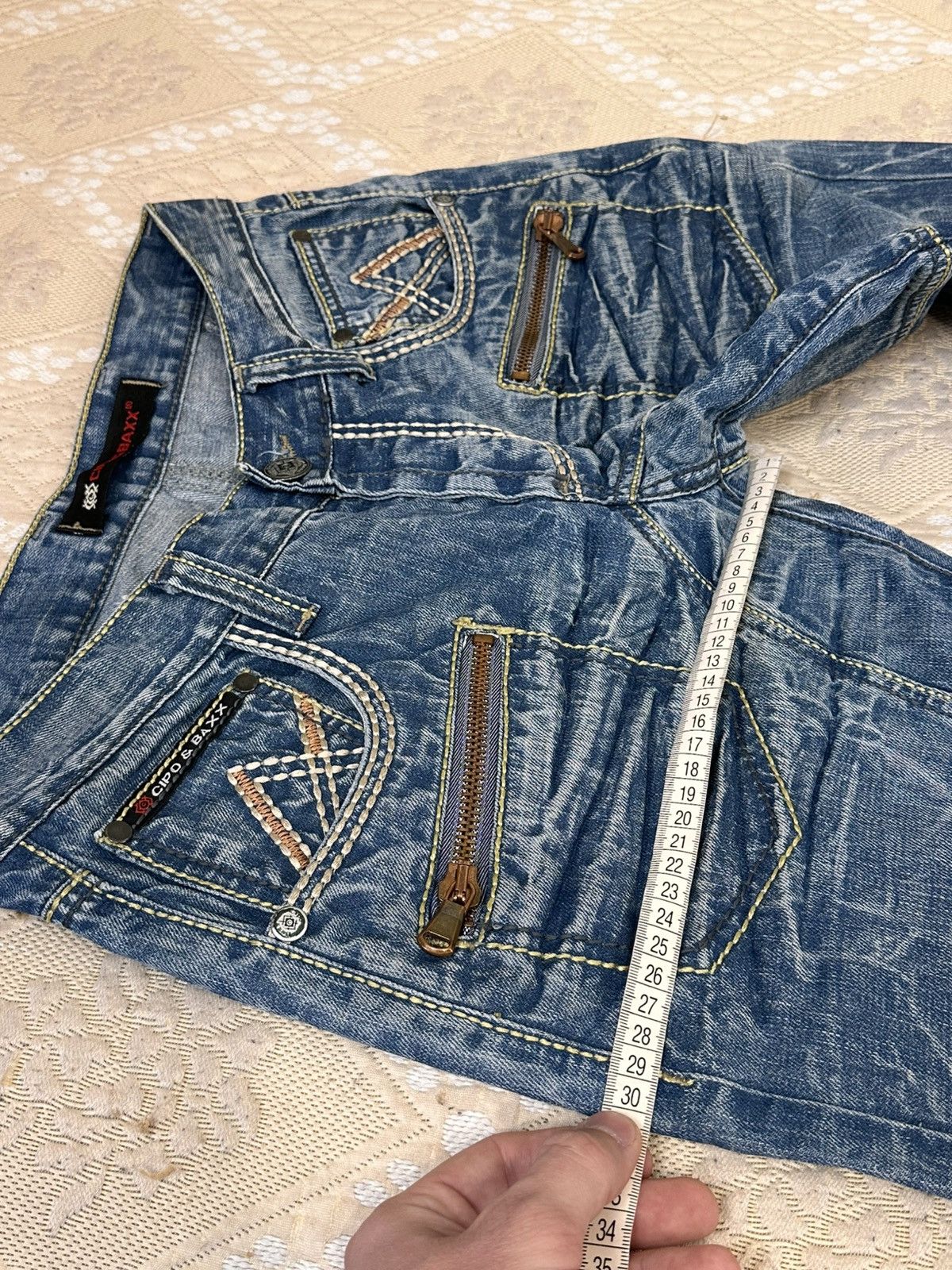 Le Grande Bleu (L.G.B.) 🔥 Cipo Baxx Crazy Y2K Jeans Denim LGB If Six Was Nine Japan Size US 29 - 8 Thumbnail