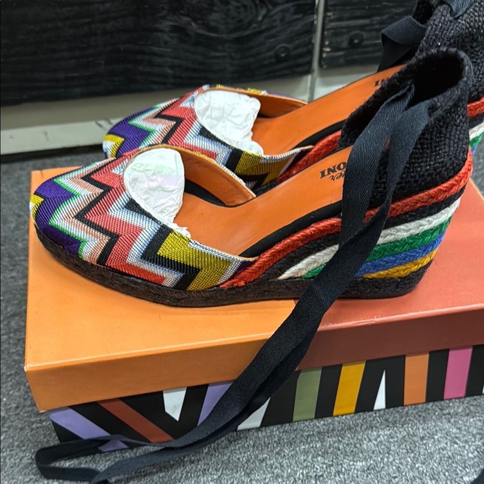 Missoni Missoni Zigzag Women's lace up espadrille wedge Size 40 Size US 10 / IT 40 - 5 Thumbnail