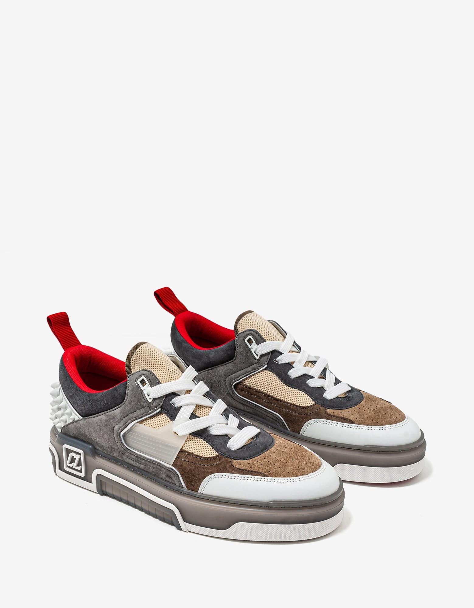 image of Christian Louboutin Astroloubi Grey & Brown Trainers Shoes, Men's (Size 11)