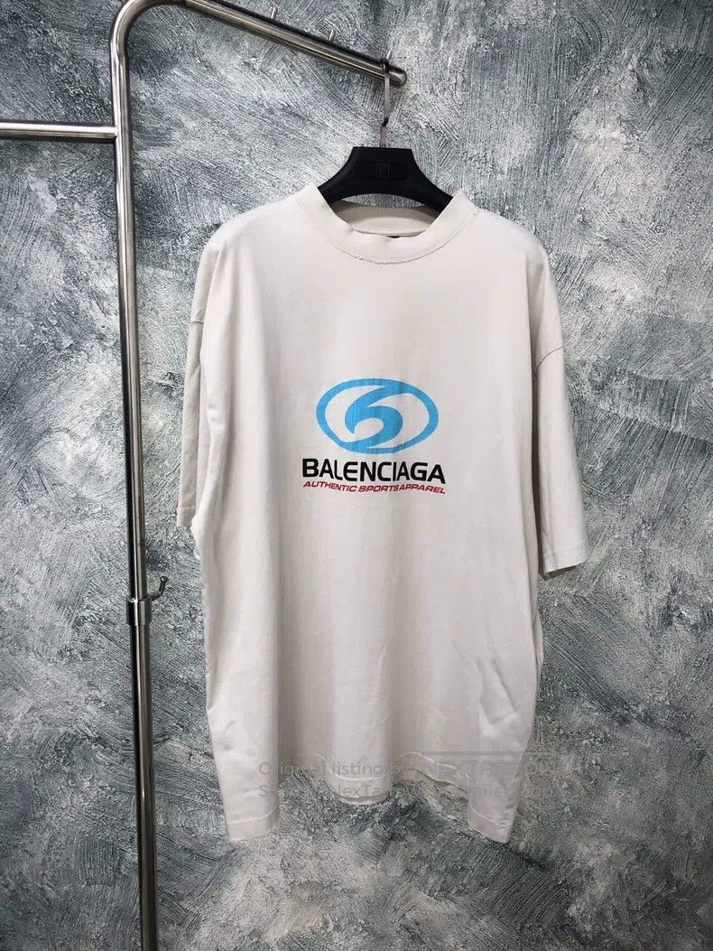 Balenciaga Balenciaga Logo printed round neck loose short sleeve T-sh Size US L / EU 52-54 / 3 - 1 Thumbnail