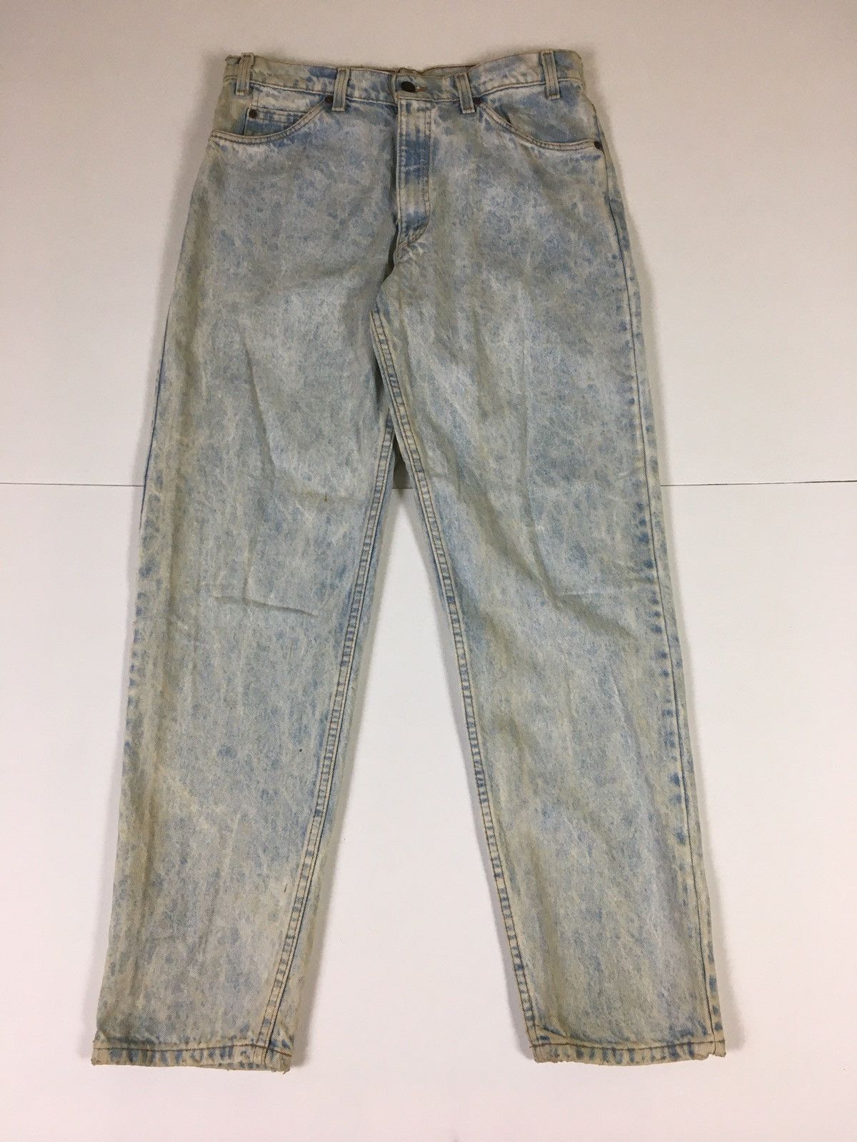 Levi's Vintage Acid Wash Levi’s 550 Orange Tab Made in USA Size US 34 / EU 50 - 1 Thumbnail