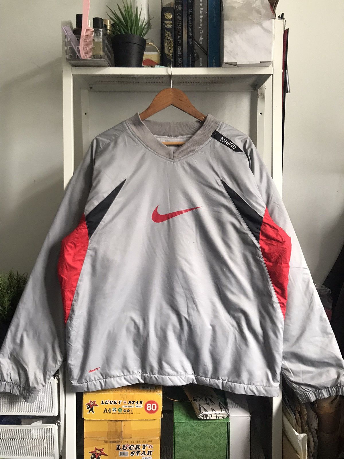 Nike VTG Nike Total 90 V Neck Boxy Y2K🔥 Size US XL / EU 56 / 4 - 1 Thumbnail