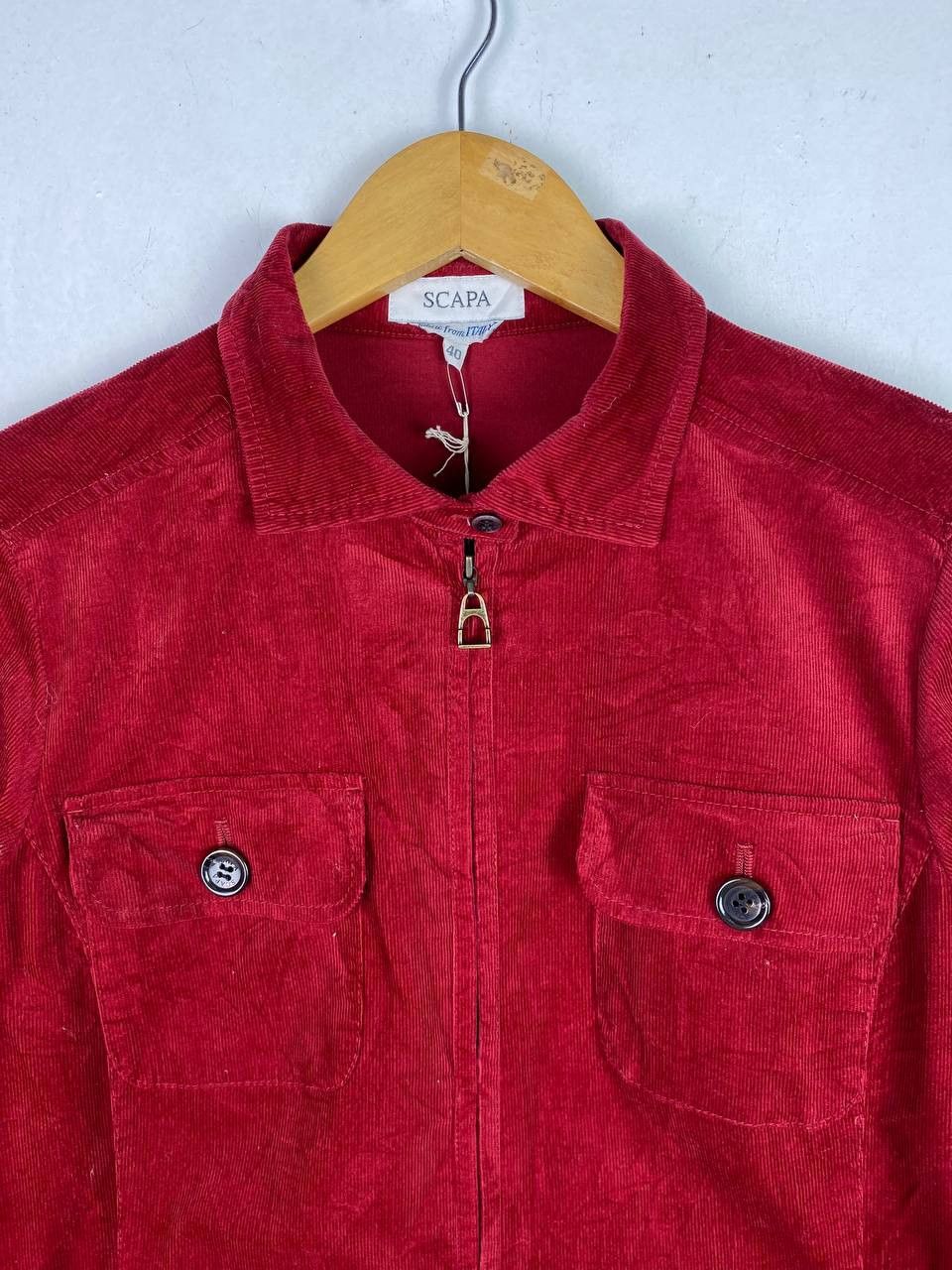 Japanese Brand scapa velvet corduroy jacket fabric from italy Size M / US 6-8 / IT 42-44 - 2 Thumbnail