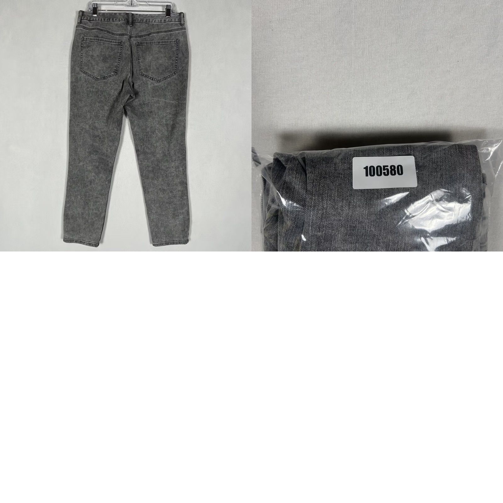 Express Express Jeans Express Skinny High Rise Ultra Stretch Size L Short Stone Gray Wash Denim Women’s Stretch Jeans Size 36" / US 14 / IT 50 - 8 Thumbnail