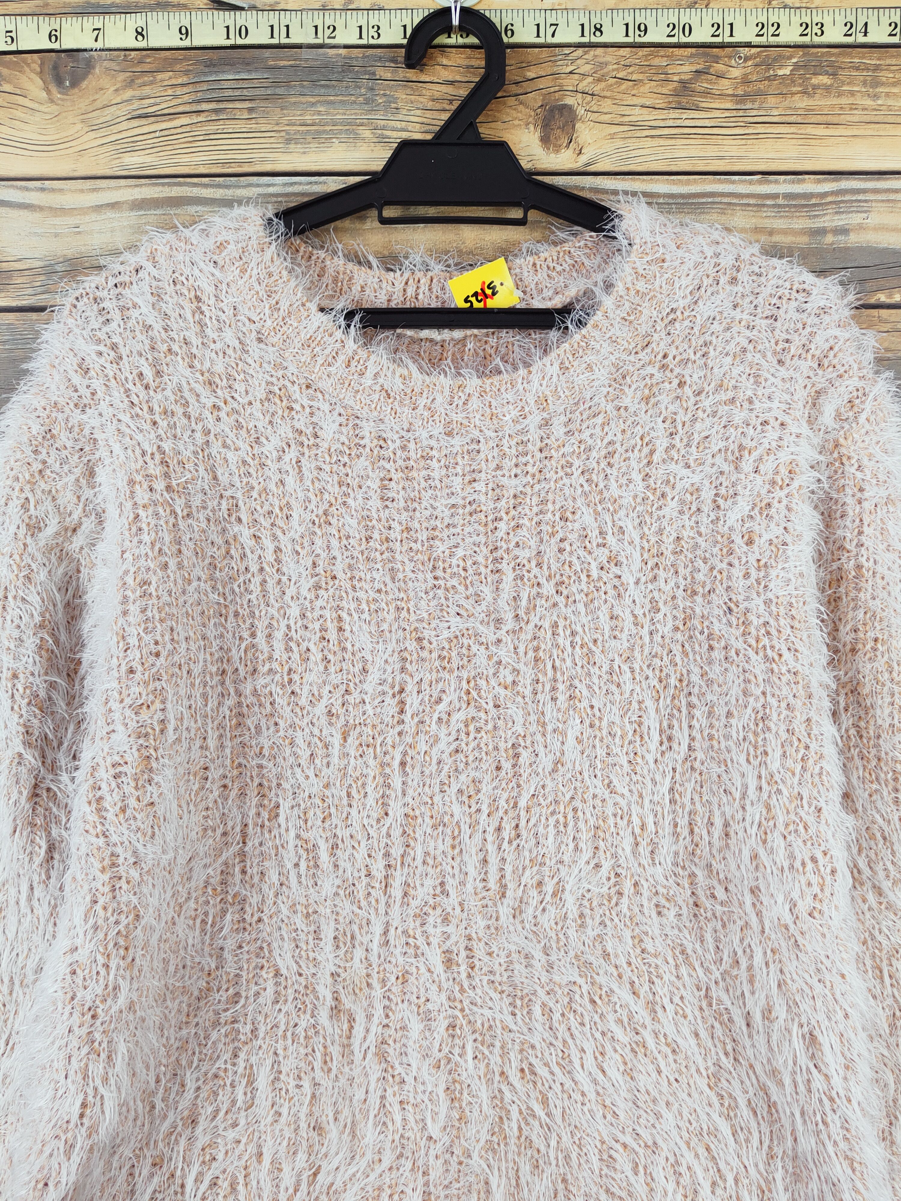Japanese Brand × Vintage Japanese Brand Mustard Shag Shaggy Fur Mohair Knitwear #W976 Size M / US 6-8 / IT 42-44 - 2 Thumbnail