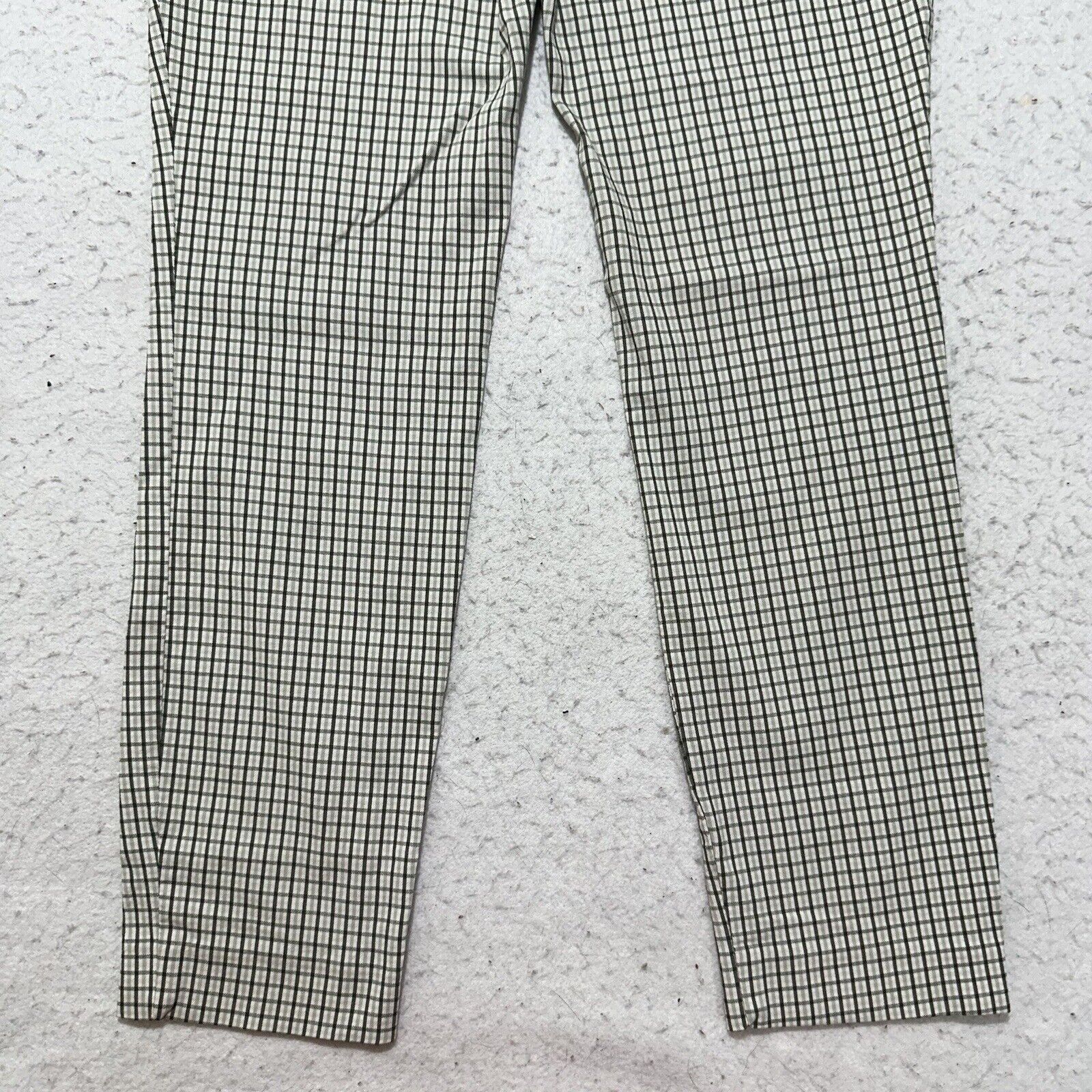 Other A New Day 8 Stretch Pants Green White Grid Stripe Trousers Size 30" / US 8 / IT 44 - 9 Thumbnail