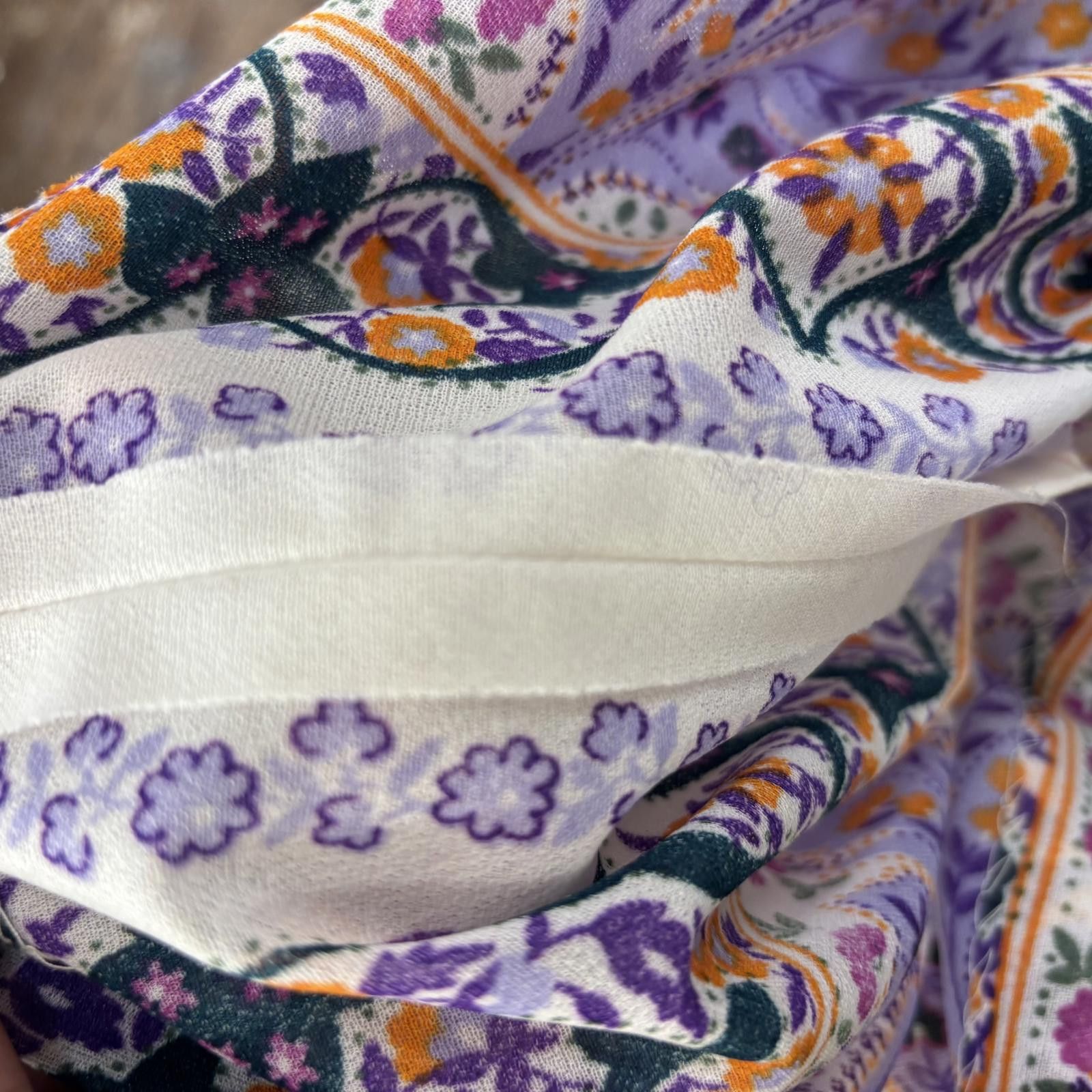 Other Vtg 70s floral paisley flowy sleeve fairy-core hippie dress Size M / US 6-8 / IT 42-44 - 11 Thumbnail
