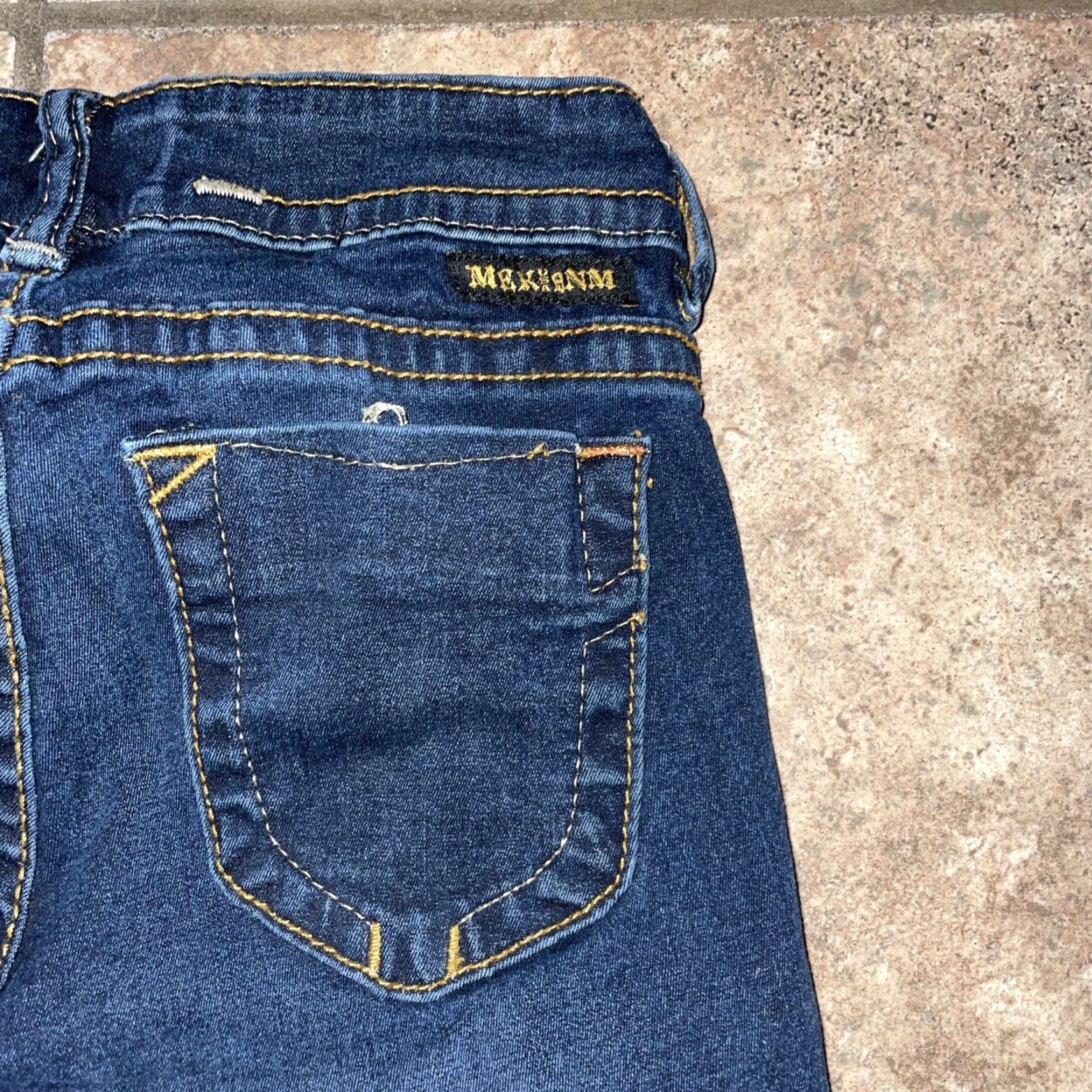 Denime VINTAGE Mek Denim USA Kazan Legging Jeans Women 27x32 Blue Denim Straight Pants USA Theme Size 27" / US 4 / IT 40 - 5 Thumbnail