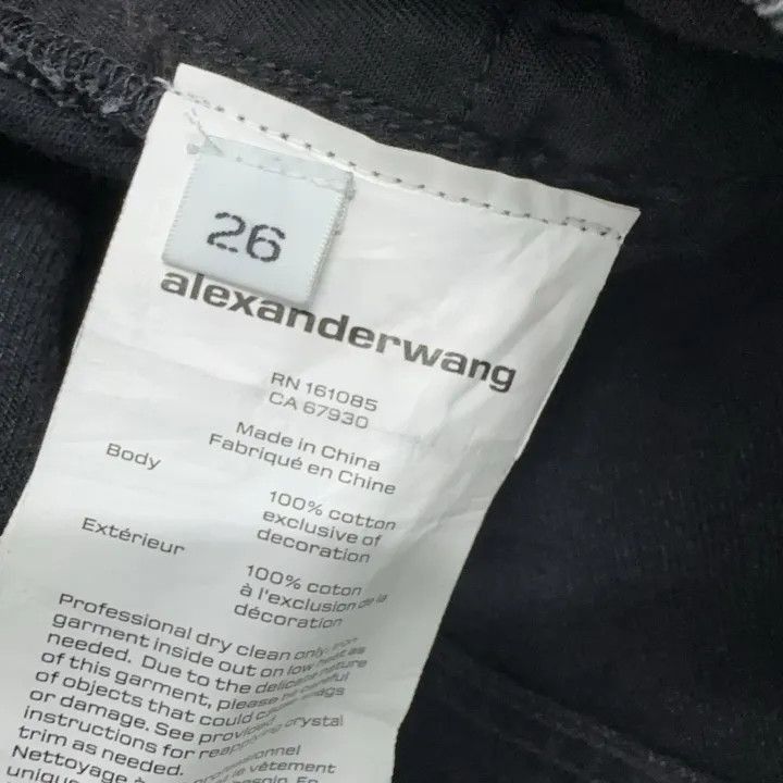 Alexander Wang Alexander Wang Crystal Logo Mid-Rise Jeans - Size 26" / US 2 / IT 38 - 5 Thumbnail