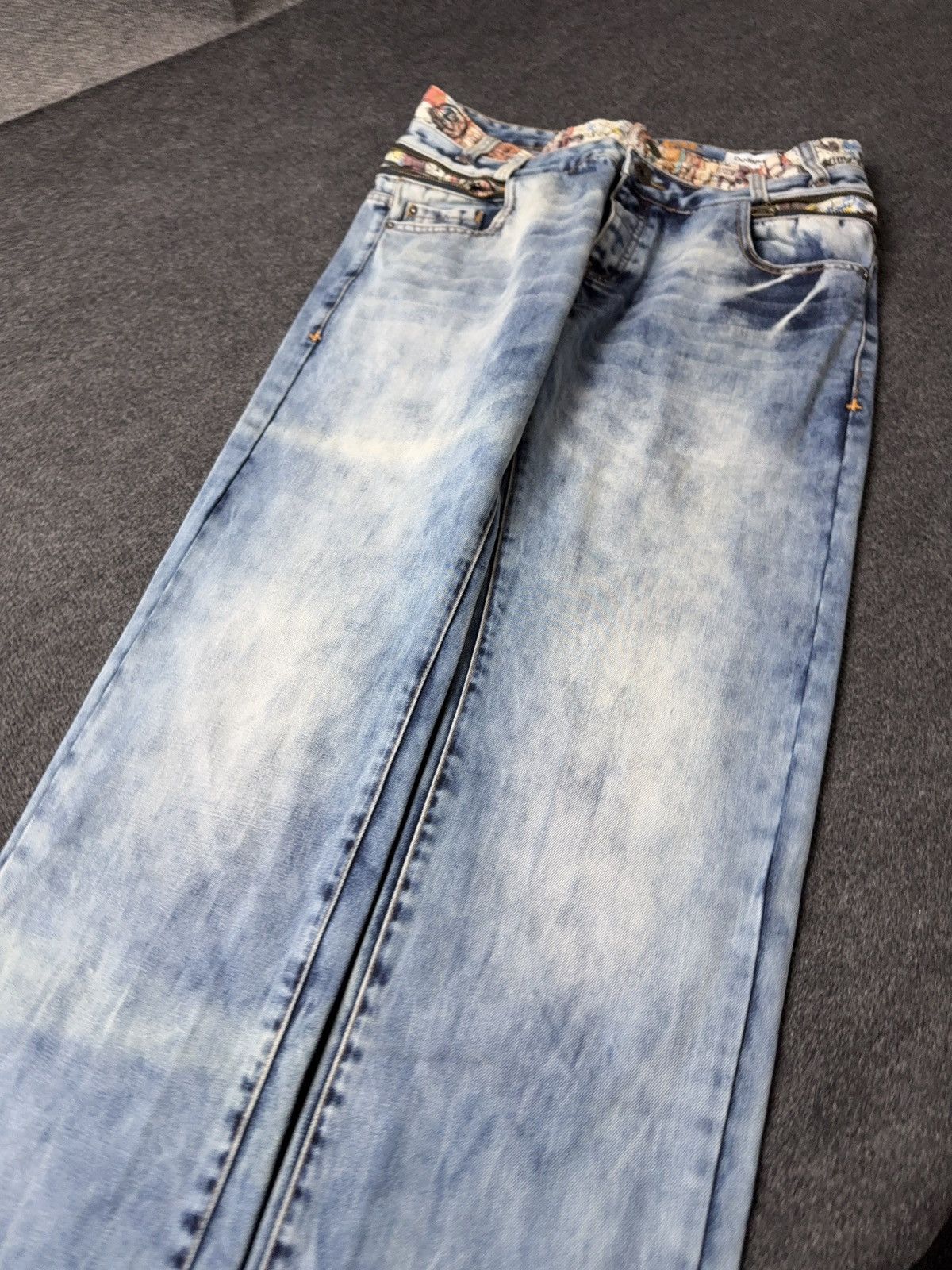 Desigual Y2k Vintage 00s Japanese Retro Desigual Waist Zip Denim Size US 34 / EU 50 - 4 Thumbnail