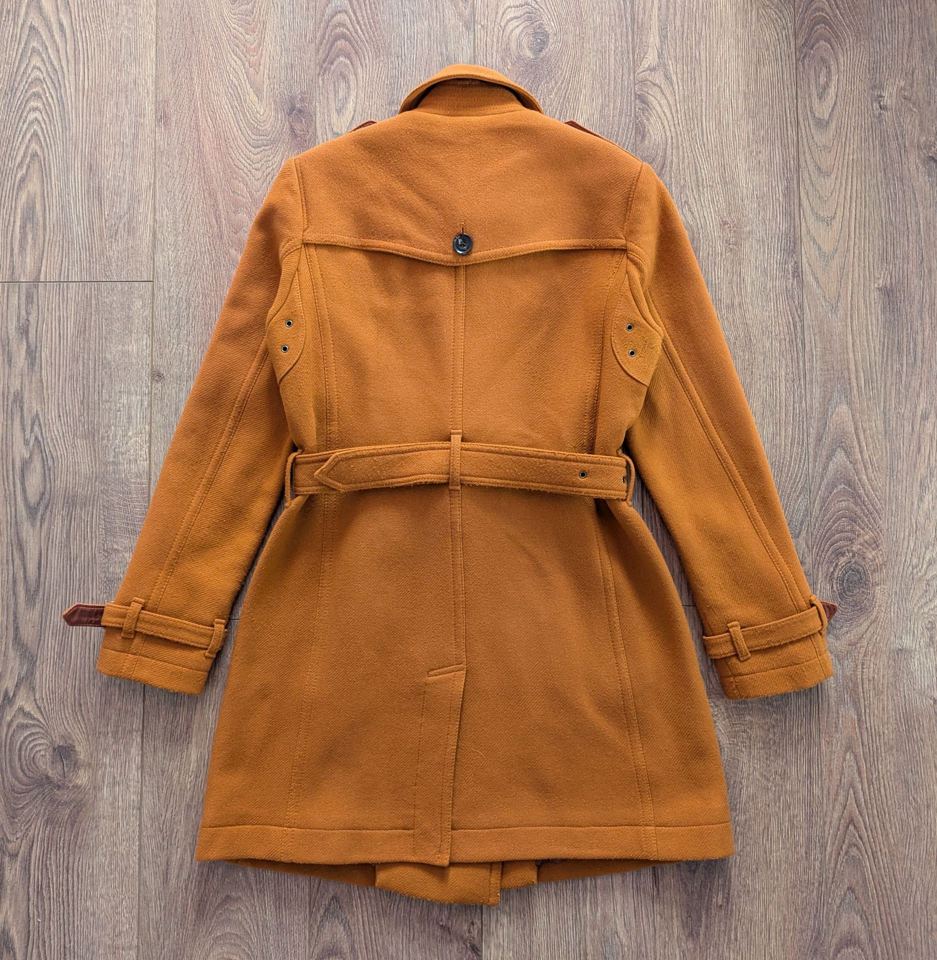 Burberry BURBERRY BRIT Women's Wool Coat Orangre Luxury Brand Size M / US 6-8 / IT 42-44 - 18 Thumbnail