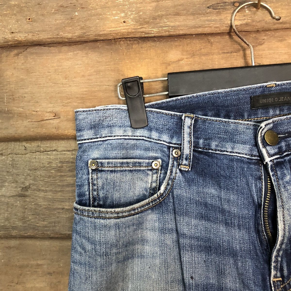 Faded Glory Uniqlo faded japan Jeans Blue Denim Pants #7310 Size US 32 / EU 48 - 4 Thumbnail